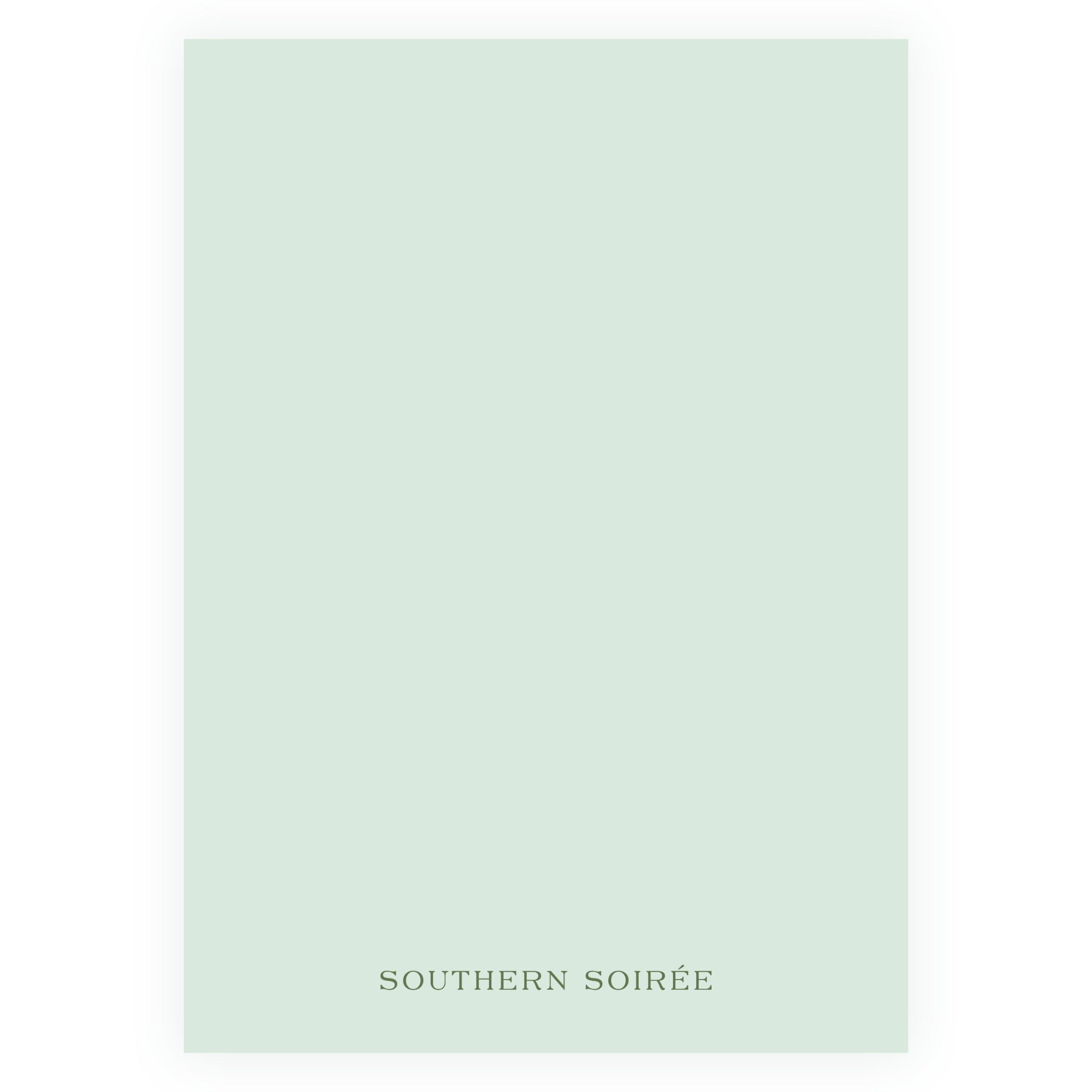 Vintage Green Chinoiserie Wavy Border Invitation