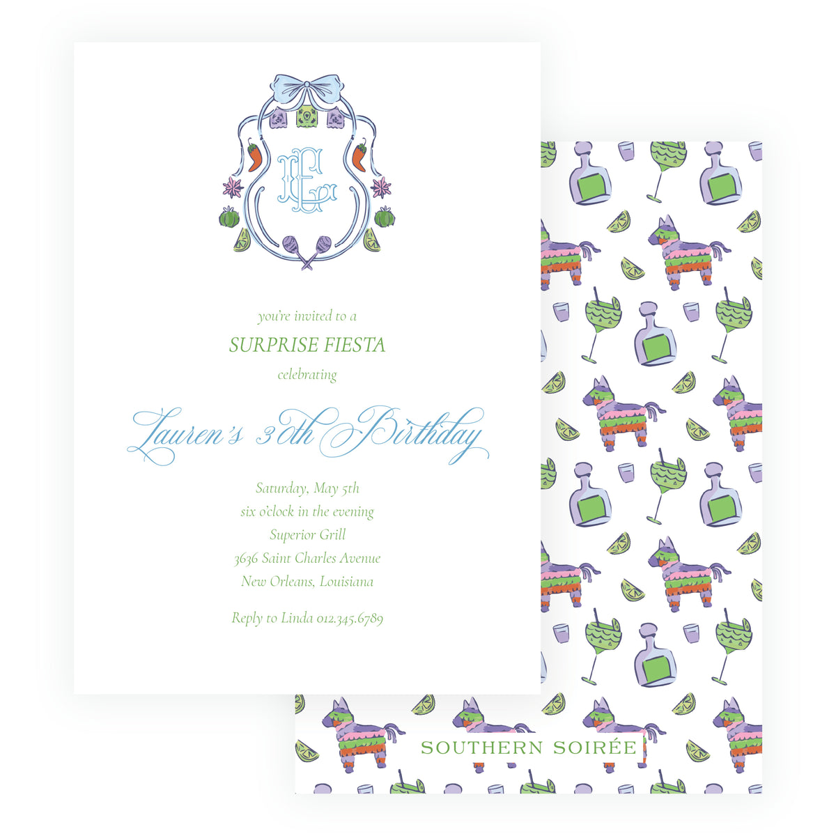 Fiesta Crest Invitation