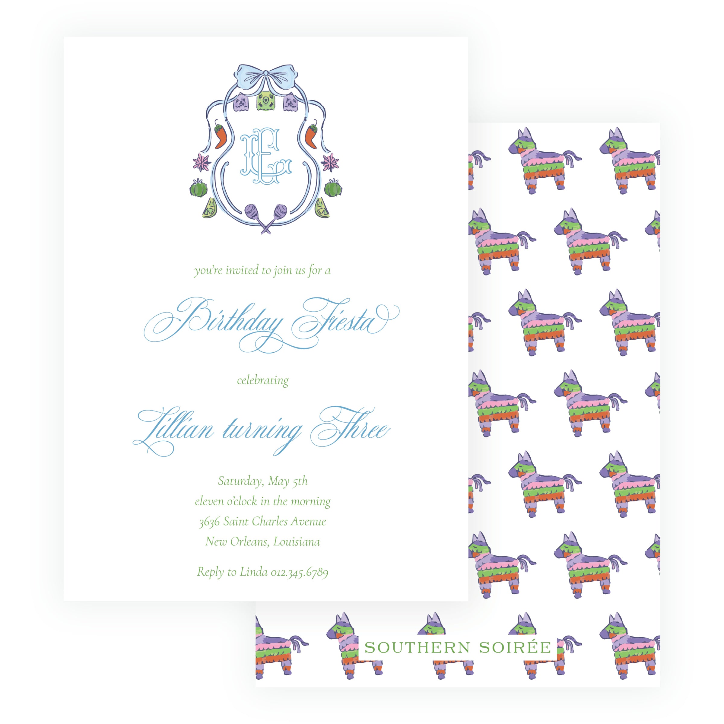 Fiesta Crest Invitation