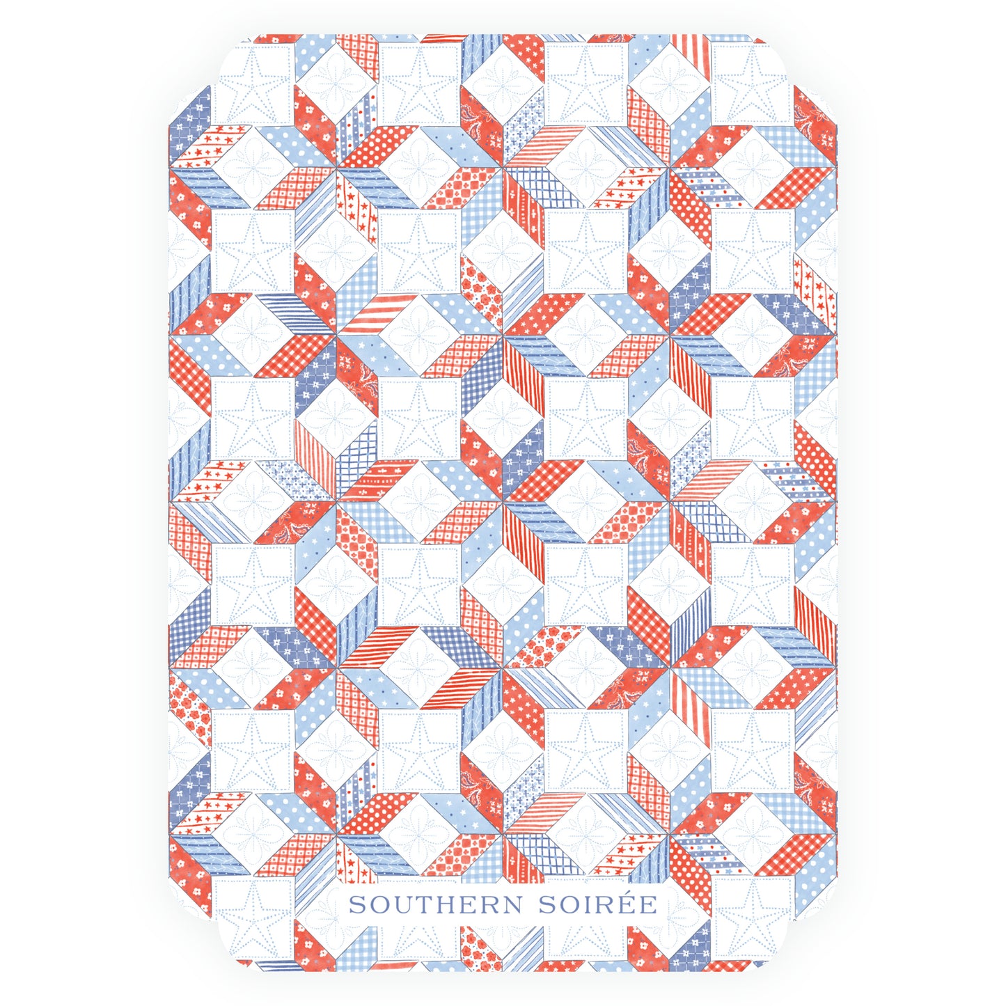 Sweet Liberty Boy and Balloons Double Rounded Invitation