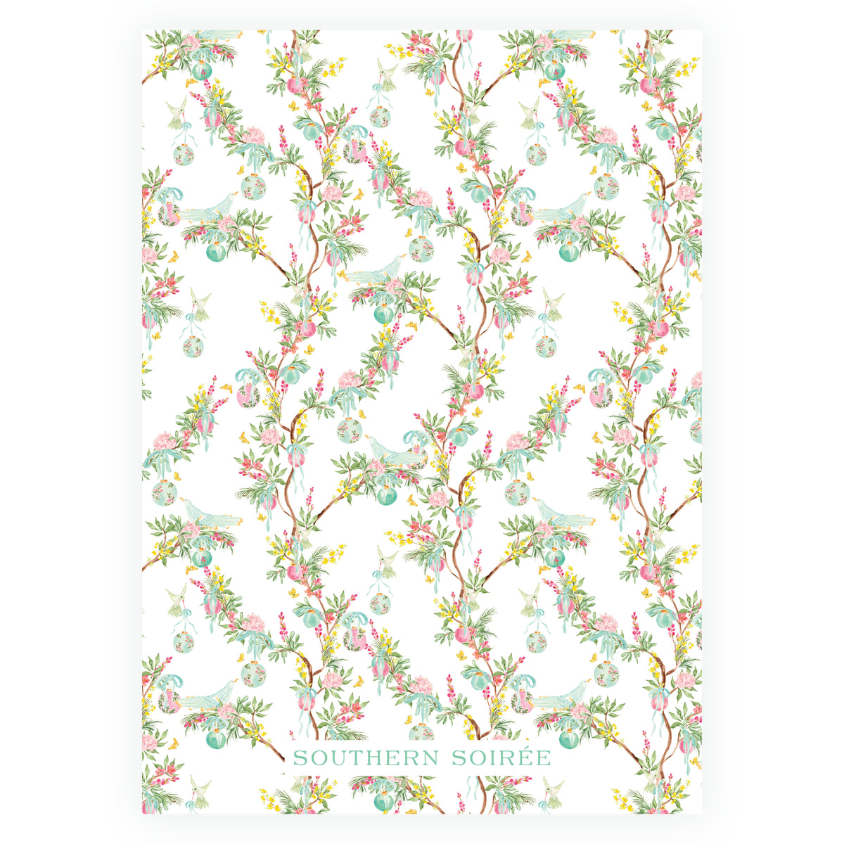 Parisian Noël Garland Frame Christmas Photo Card