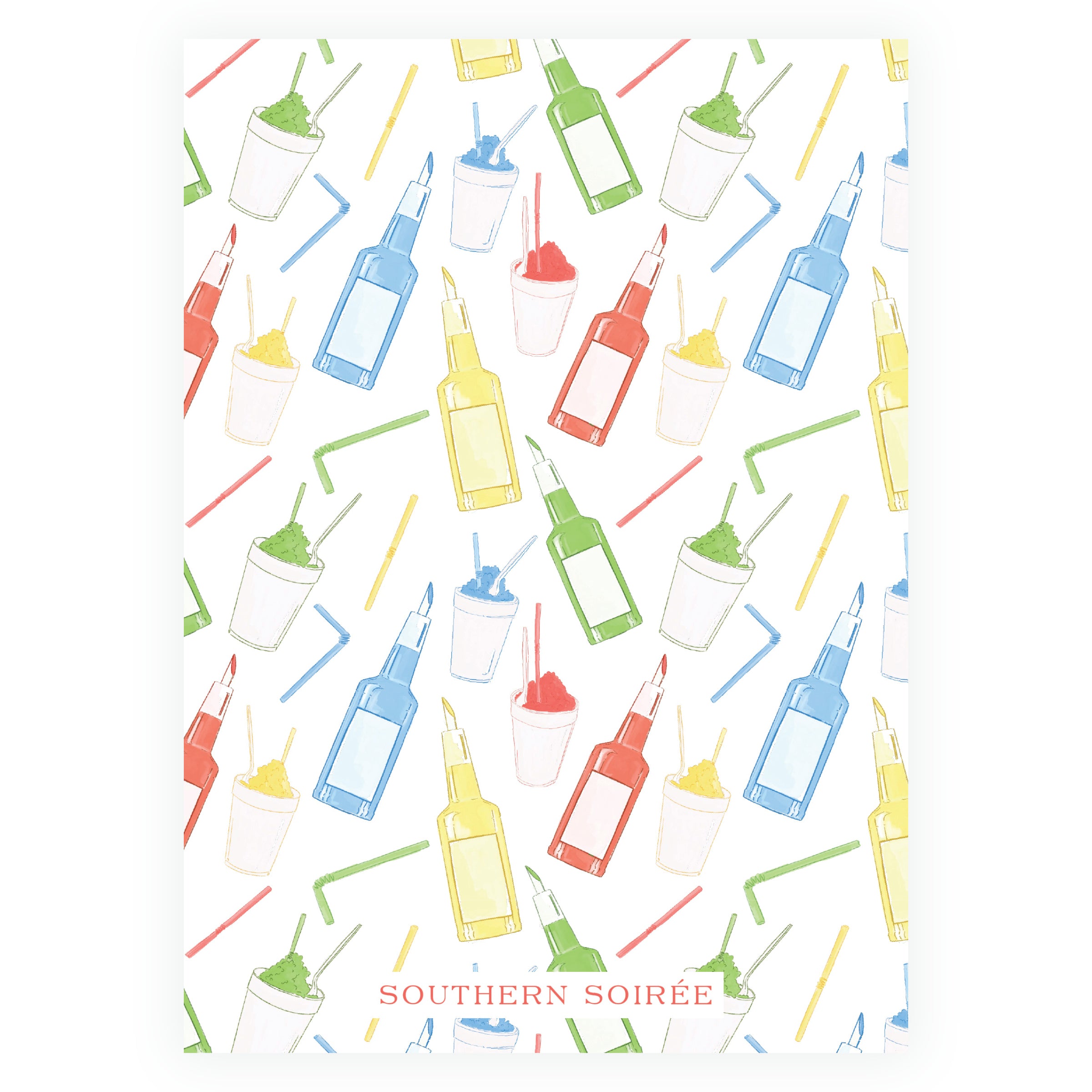 Colorful Snowball Birthday Invitation- Script