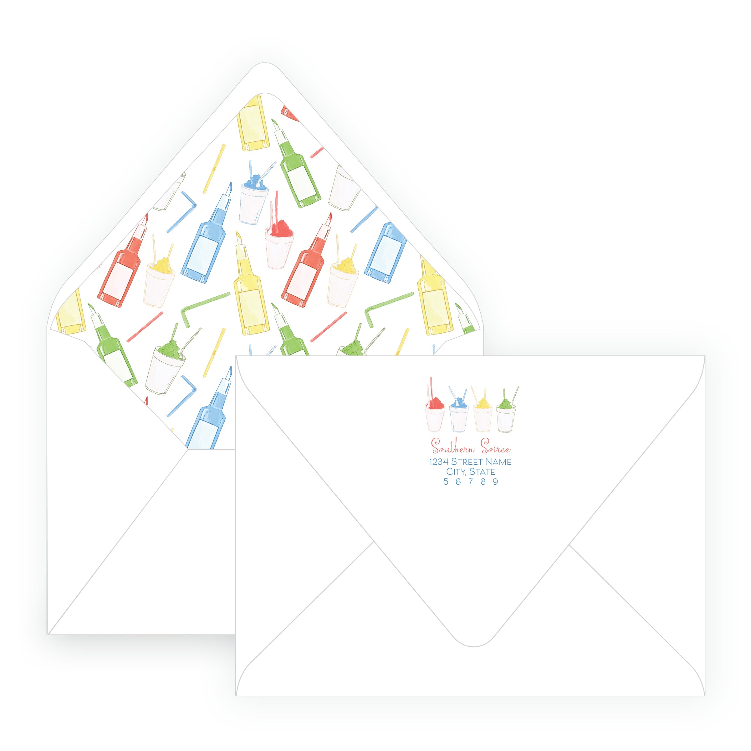 Colorful Snowball Birthday Invitation- Script
