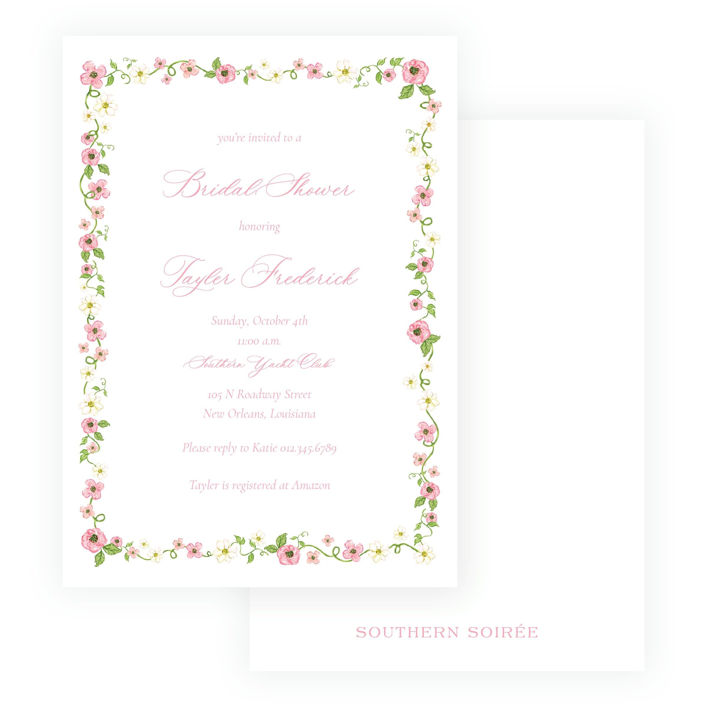 Rose Arbor Invitation
