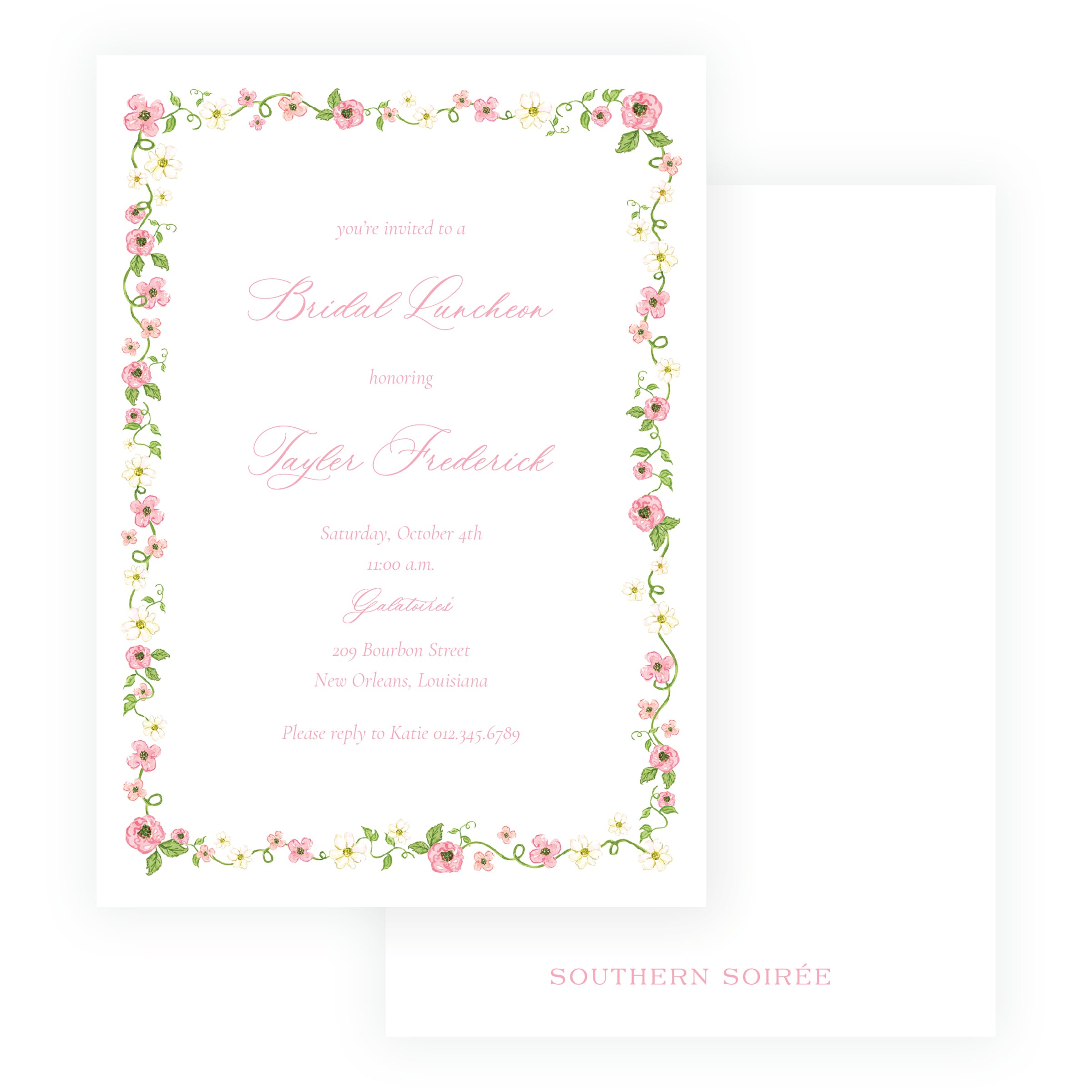 Rose Arbor Invitation