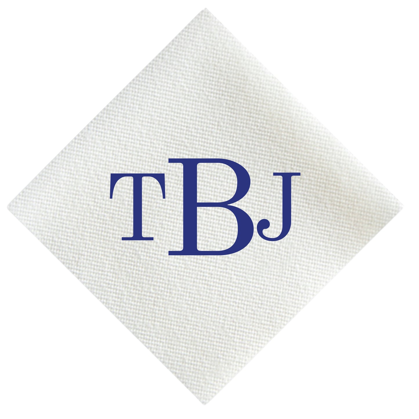 Block Monogram Cocktail Napkin