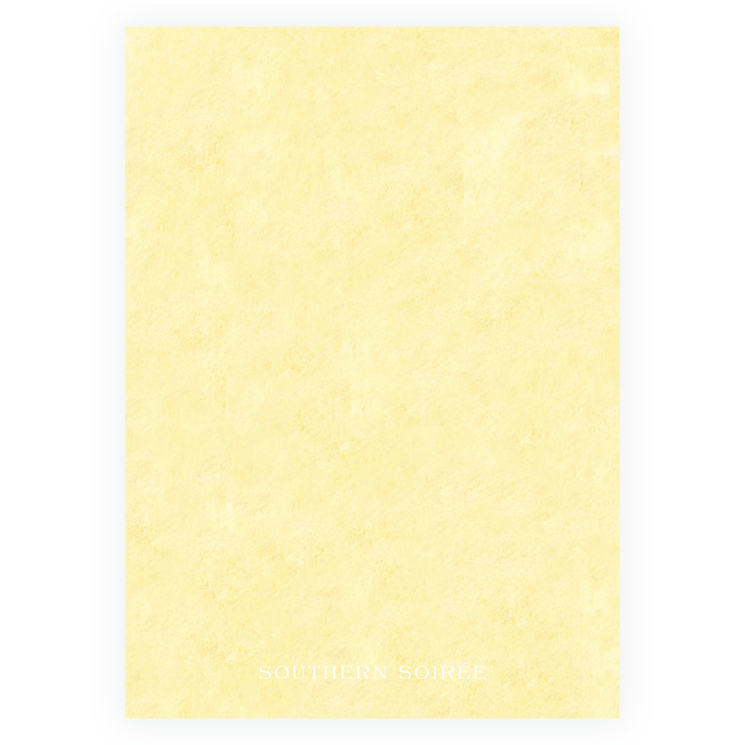 Floats & Féte Yellow Bachelorette Invitation