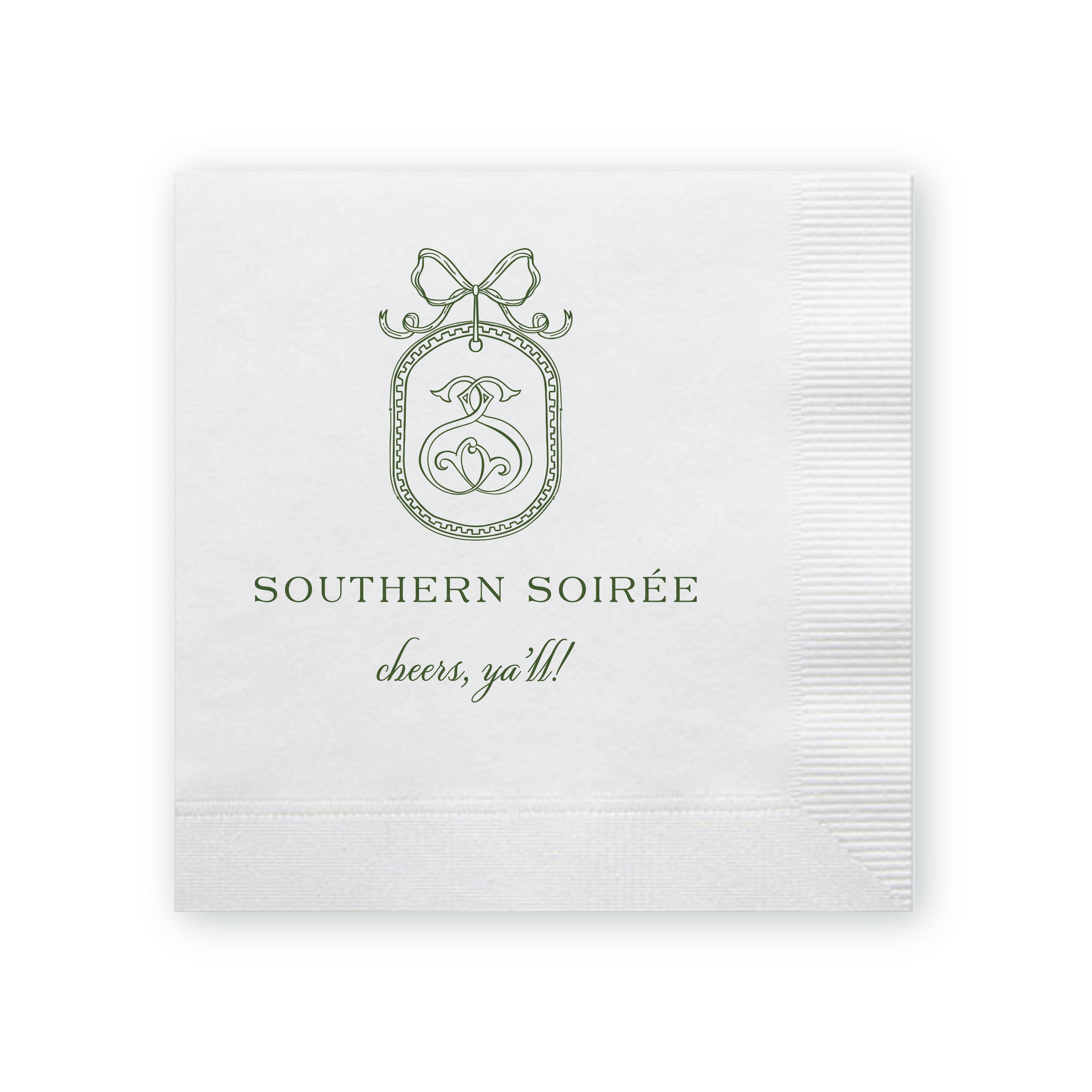 Single Color Beverage Napkins
