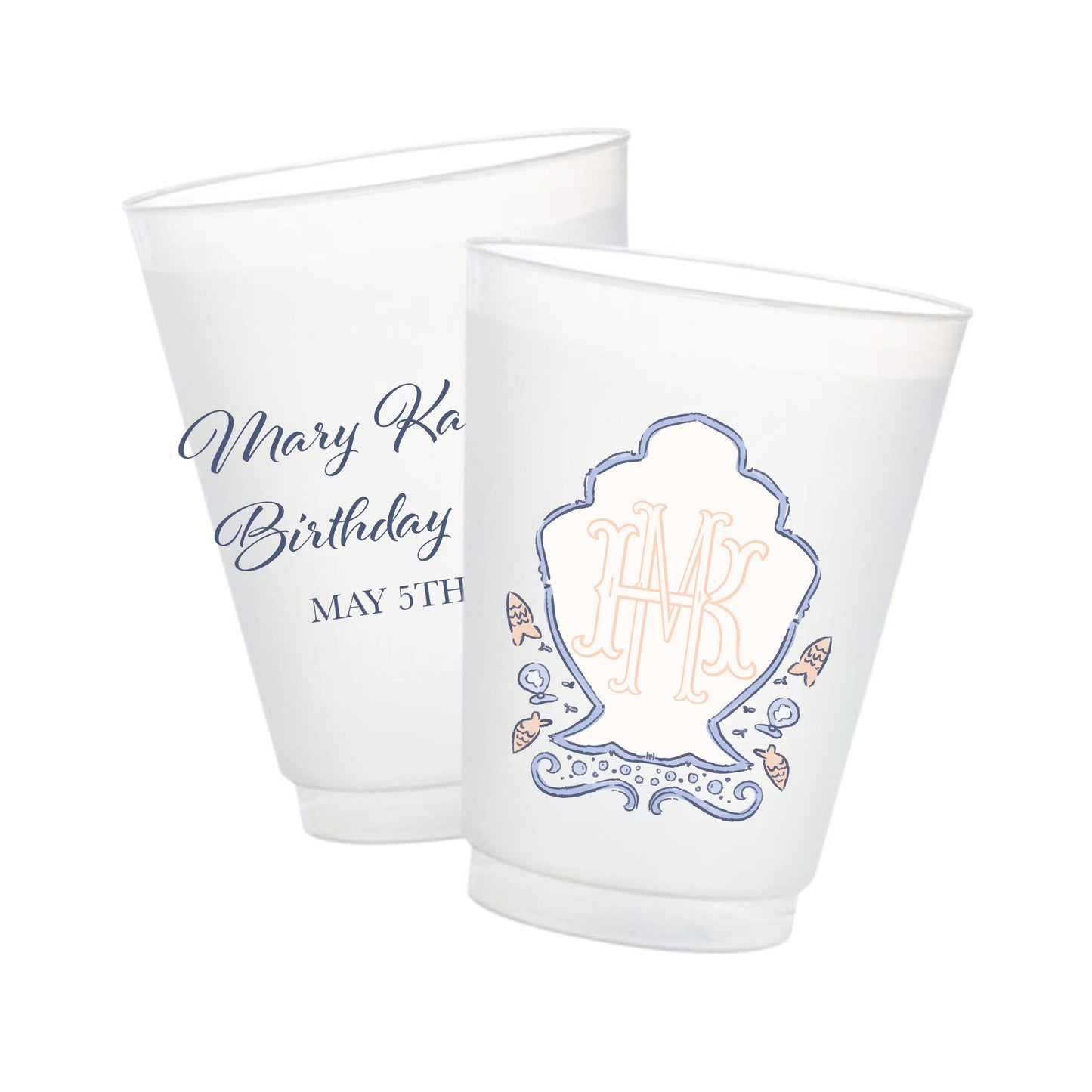 Sea Soirée Full Color Frosted Cups
