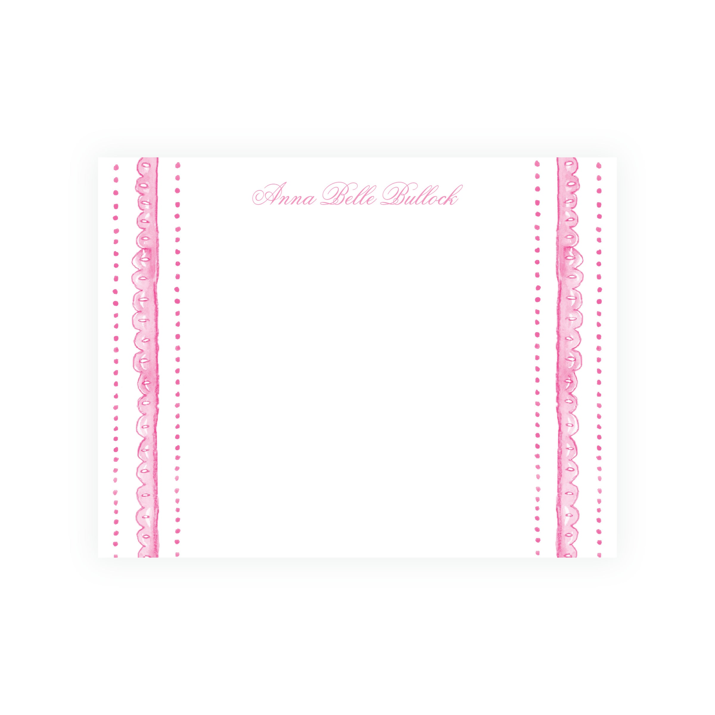 Tiny Petals Scalloped Floral Note Cards