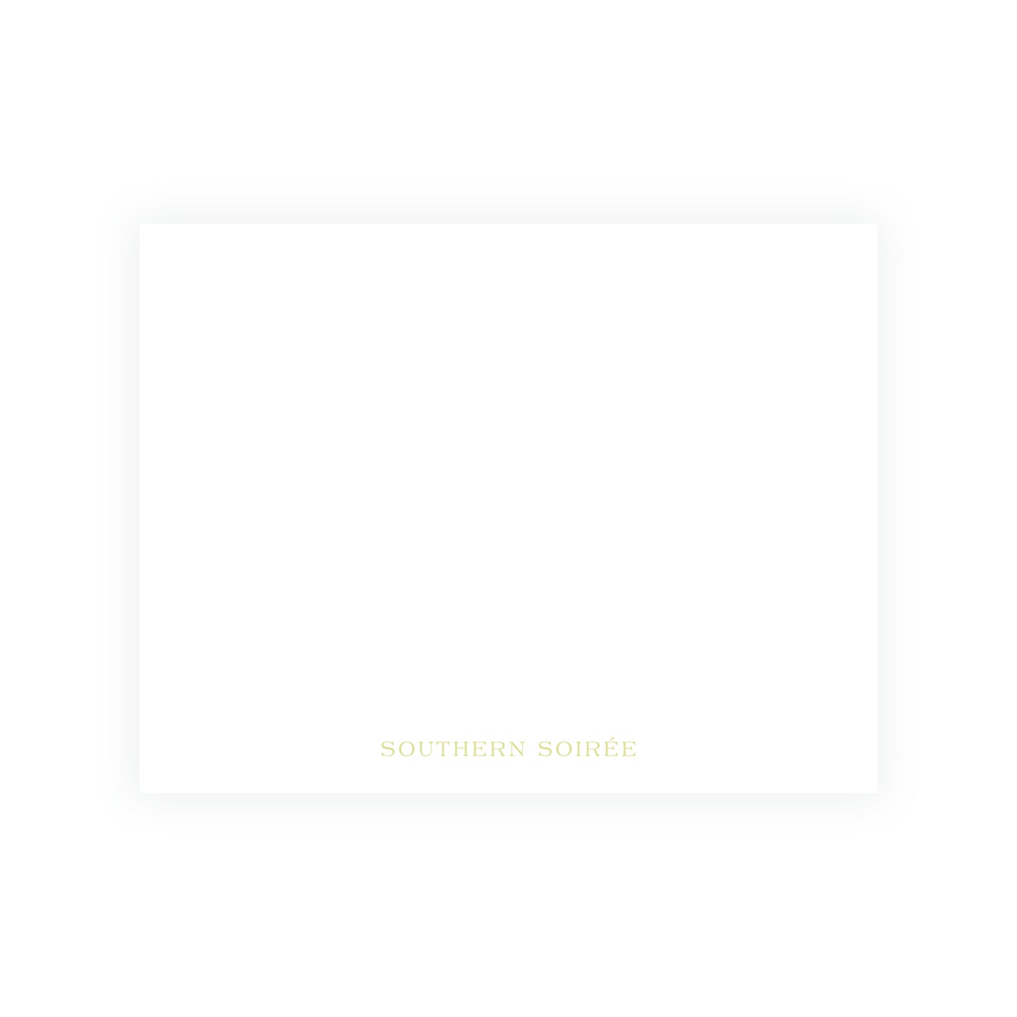 The Bloomed Letter Green Floral Notecard