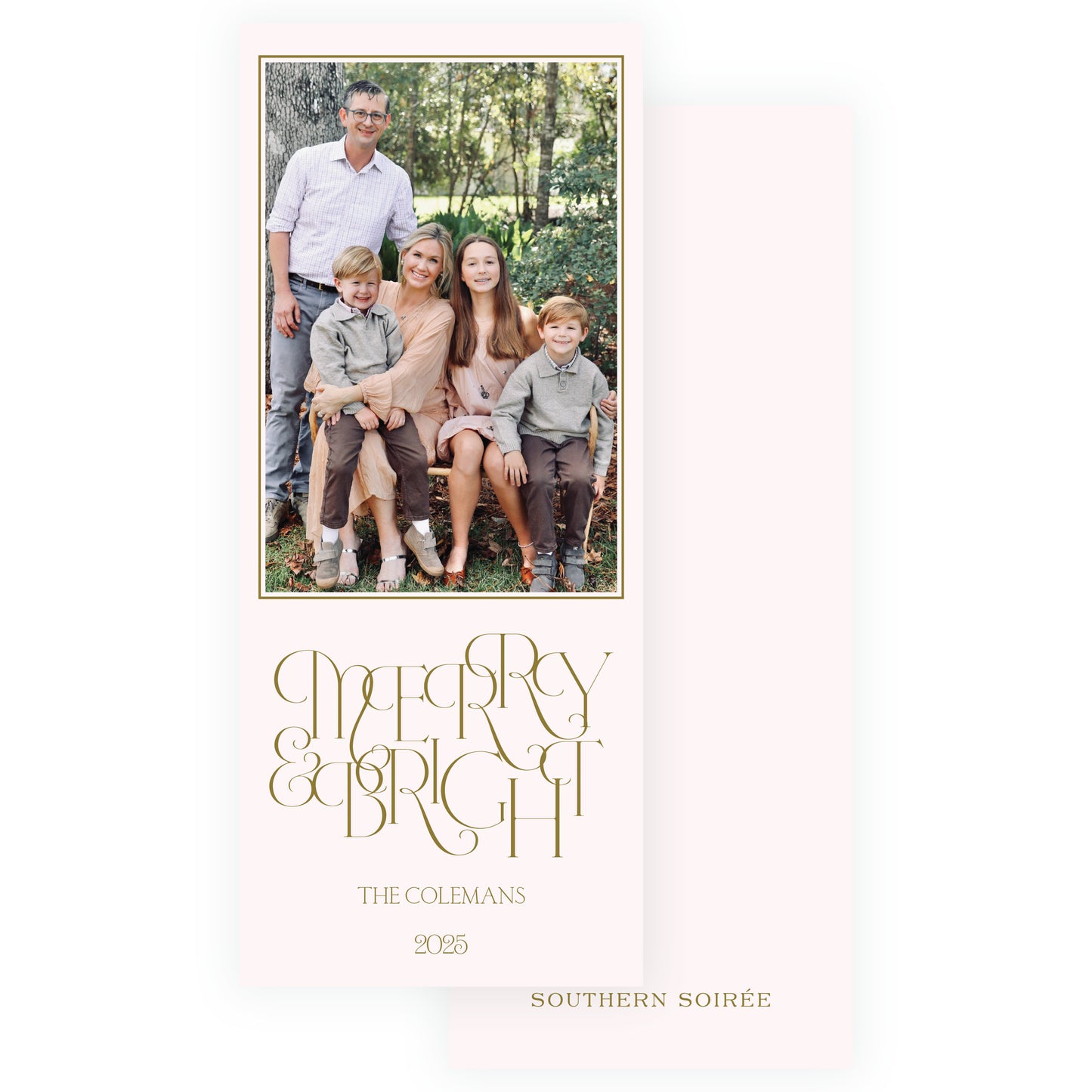 Merry + Bright Holiday Slim (Customizable Colors)