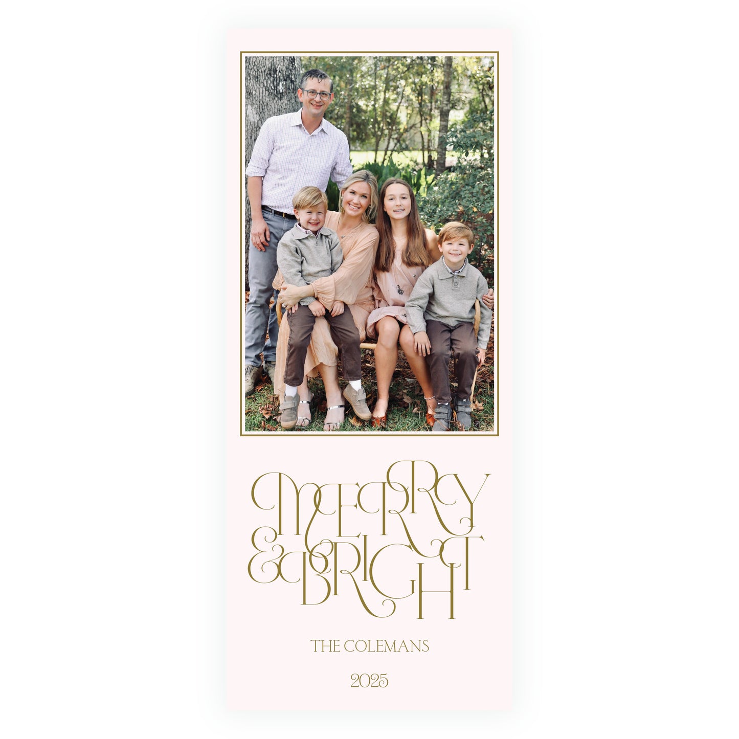 Merry + Bright Holiday Slim (Customizable Colors)