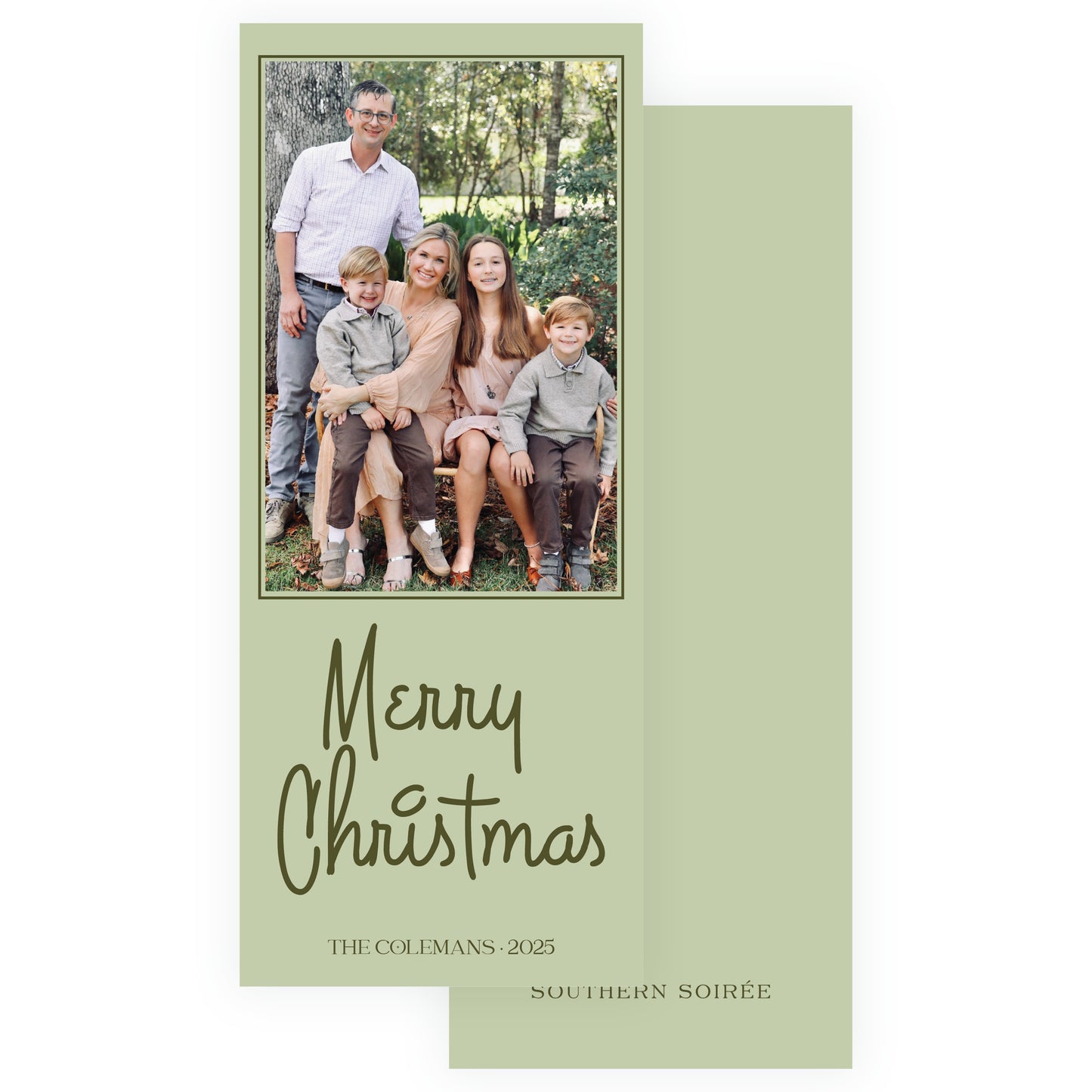 Merry Christmas Fun Holiday Slim (Customizable Colors)