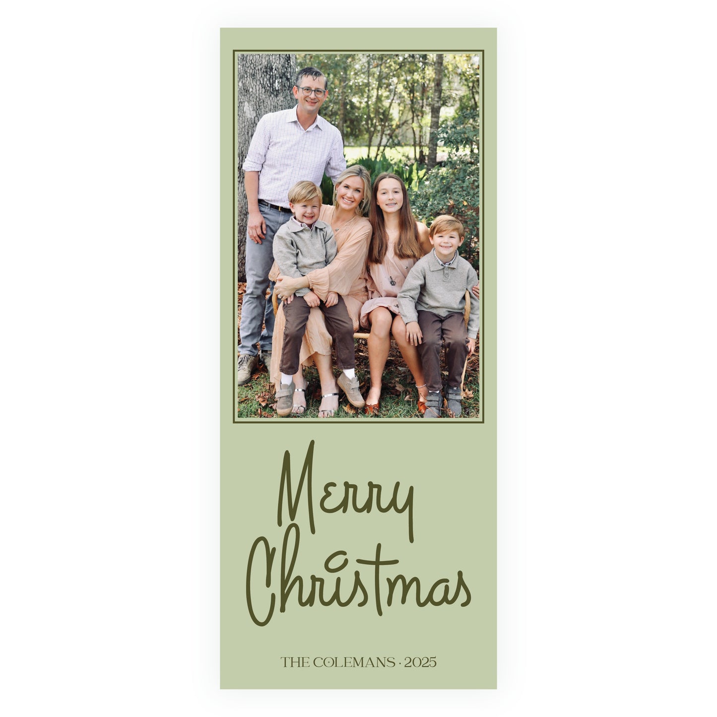 Merry Christmas Fun Holiday Slim (Customizable Colors)