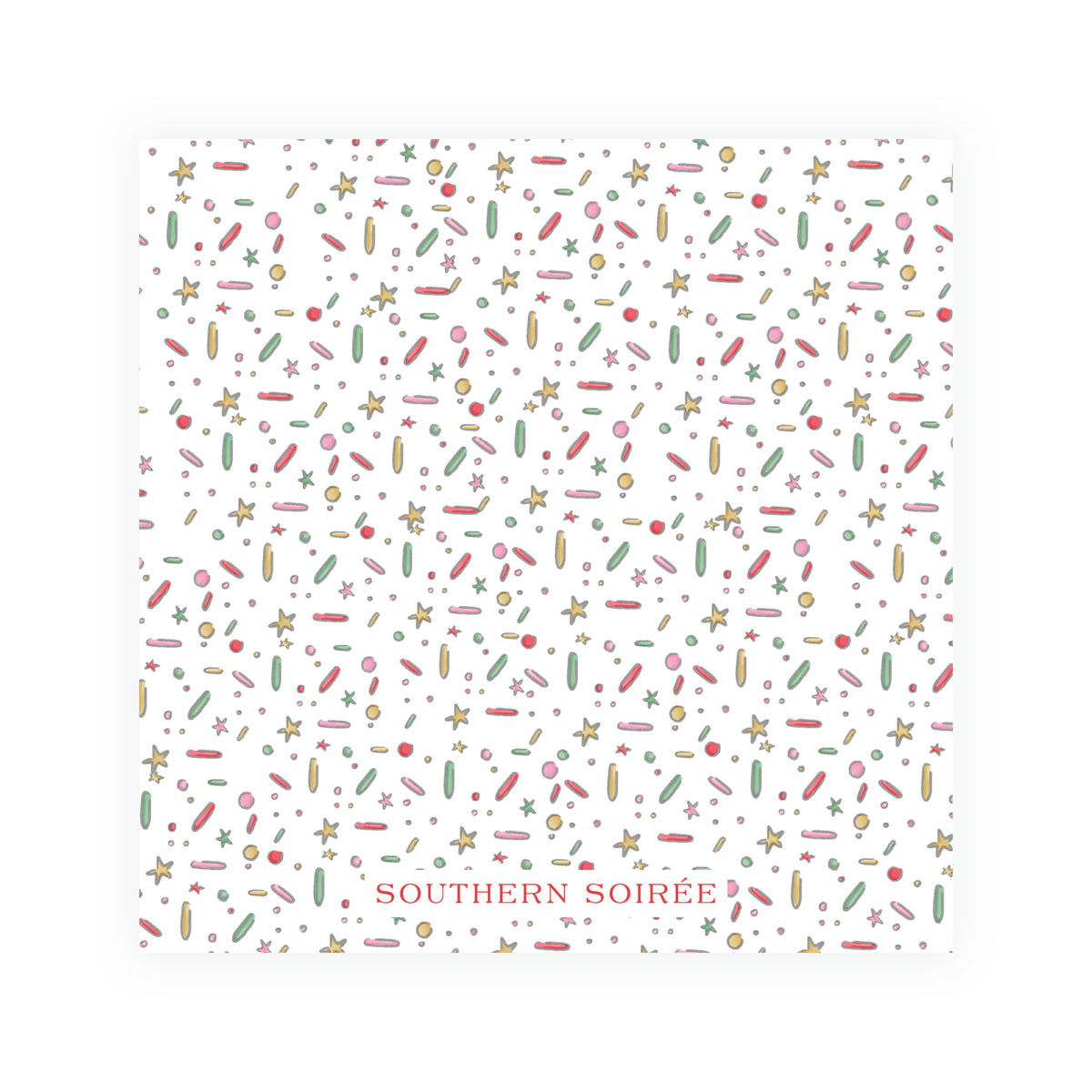 Dashing Through the Dough Square Christmas Cookie Decorating Party Invitation