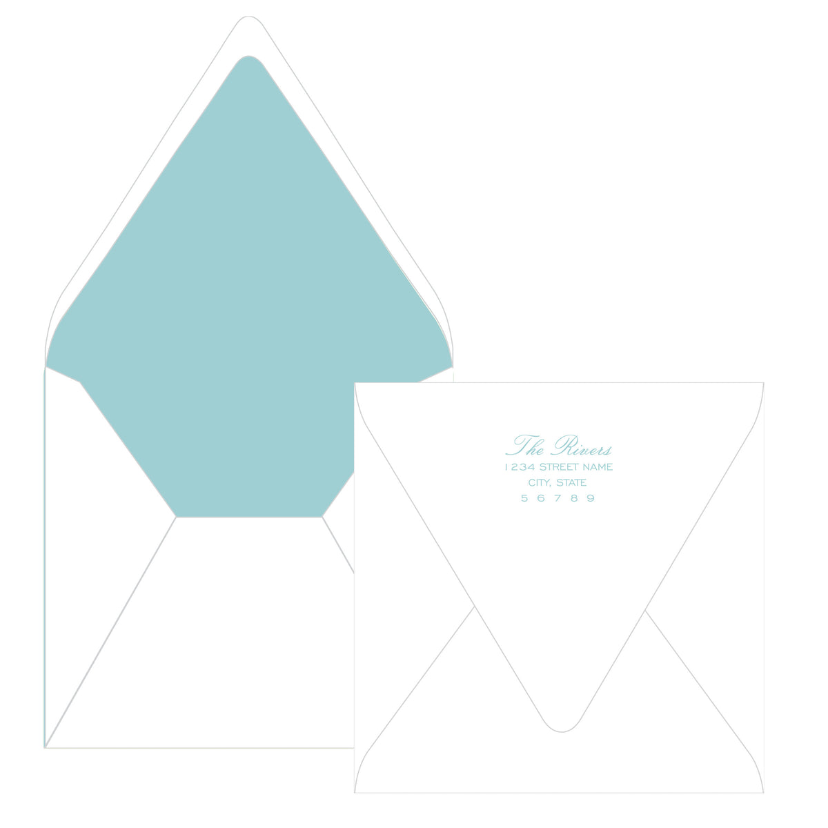 Evergreen & Pear – Square Garland Personalized Christmas Photo Card
