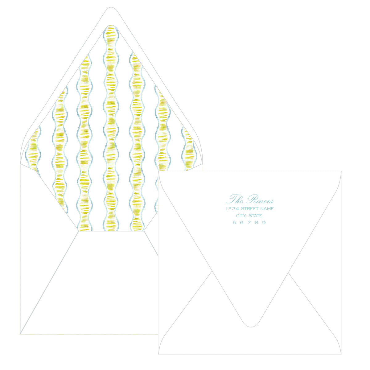 Evergreen & Pear – Square Garland Personalized Christmas Photo Card