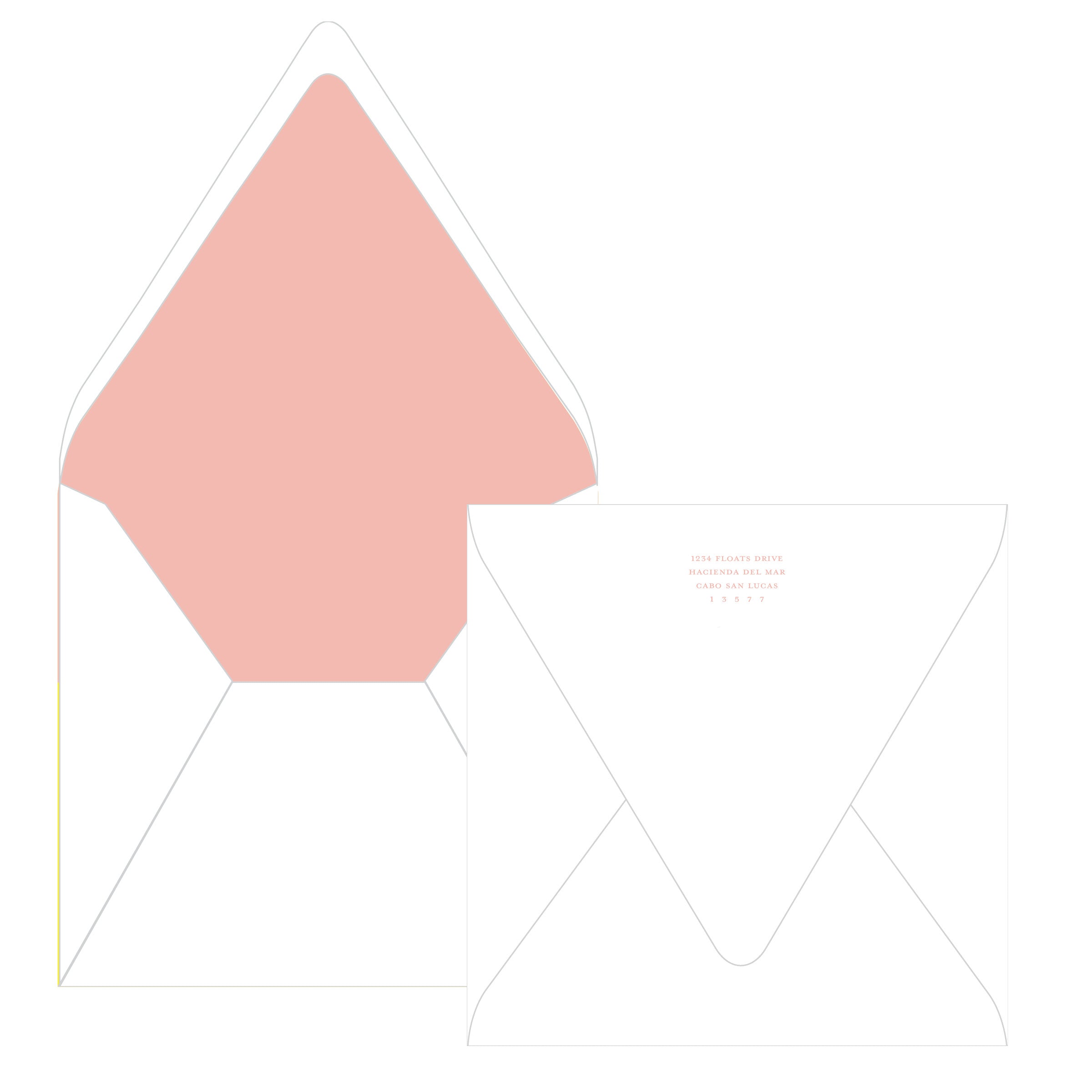 Floats & Féte Bachelorette Frame Square Card