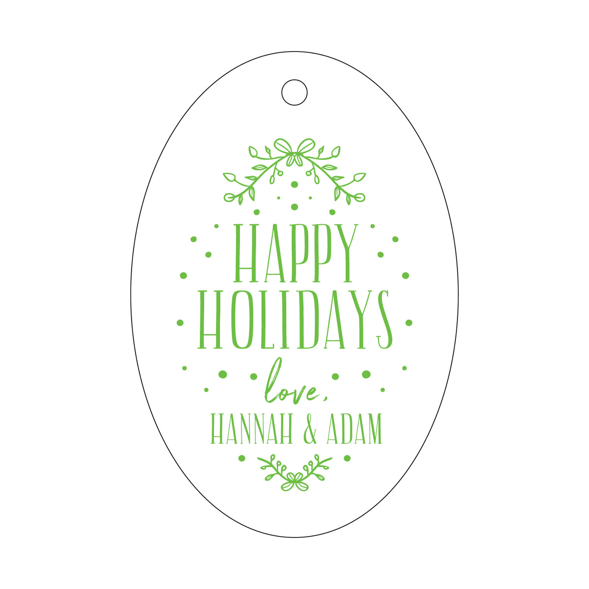 Happy Holidays Gift Tag T203