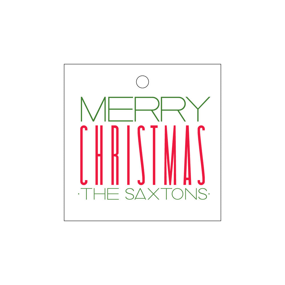Merry Christmas Gift Tag T260