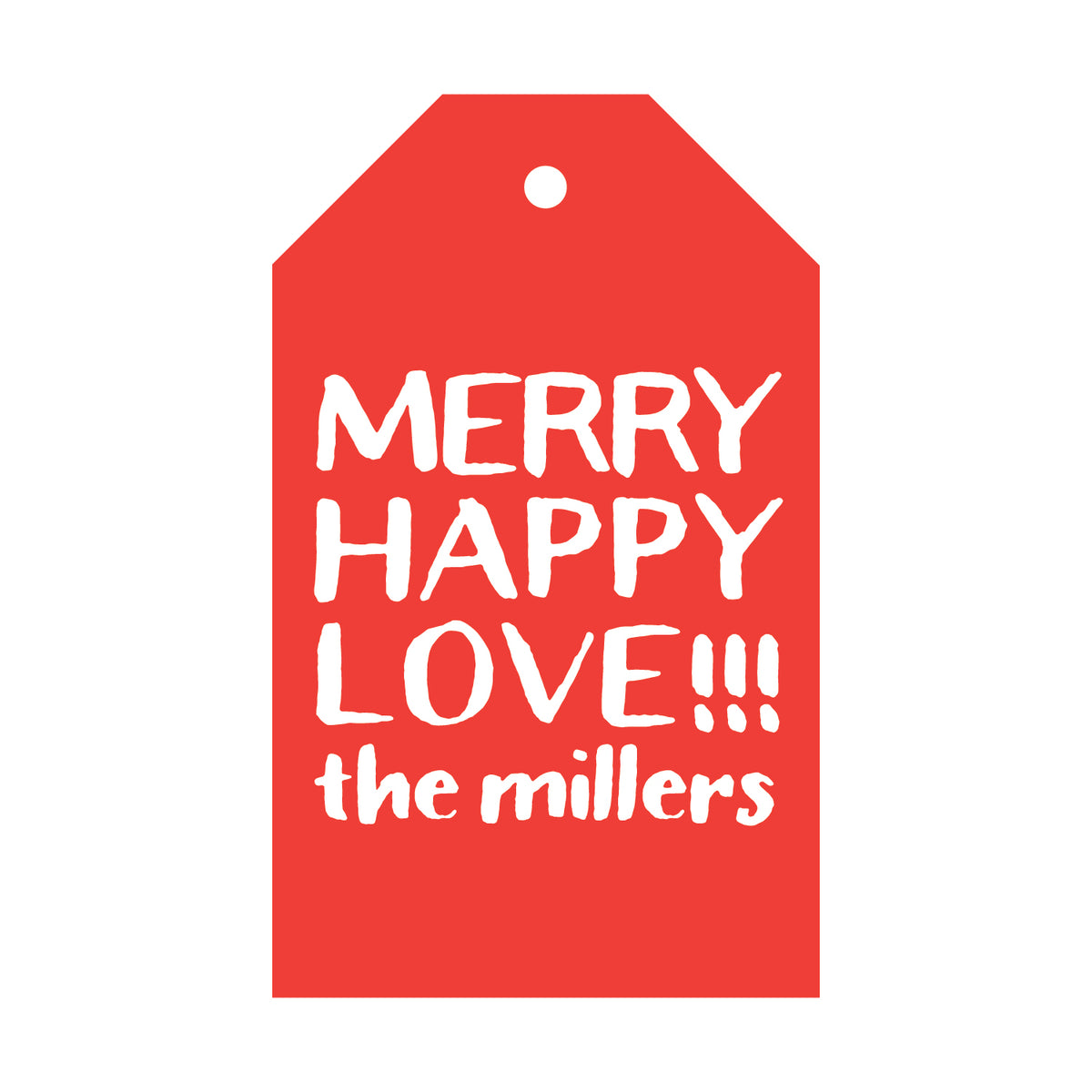 Merry Happy Love Gift Tag T262
