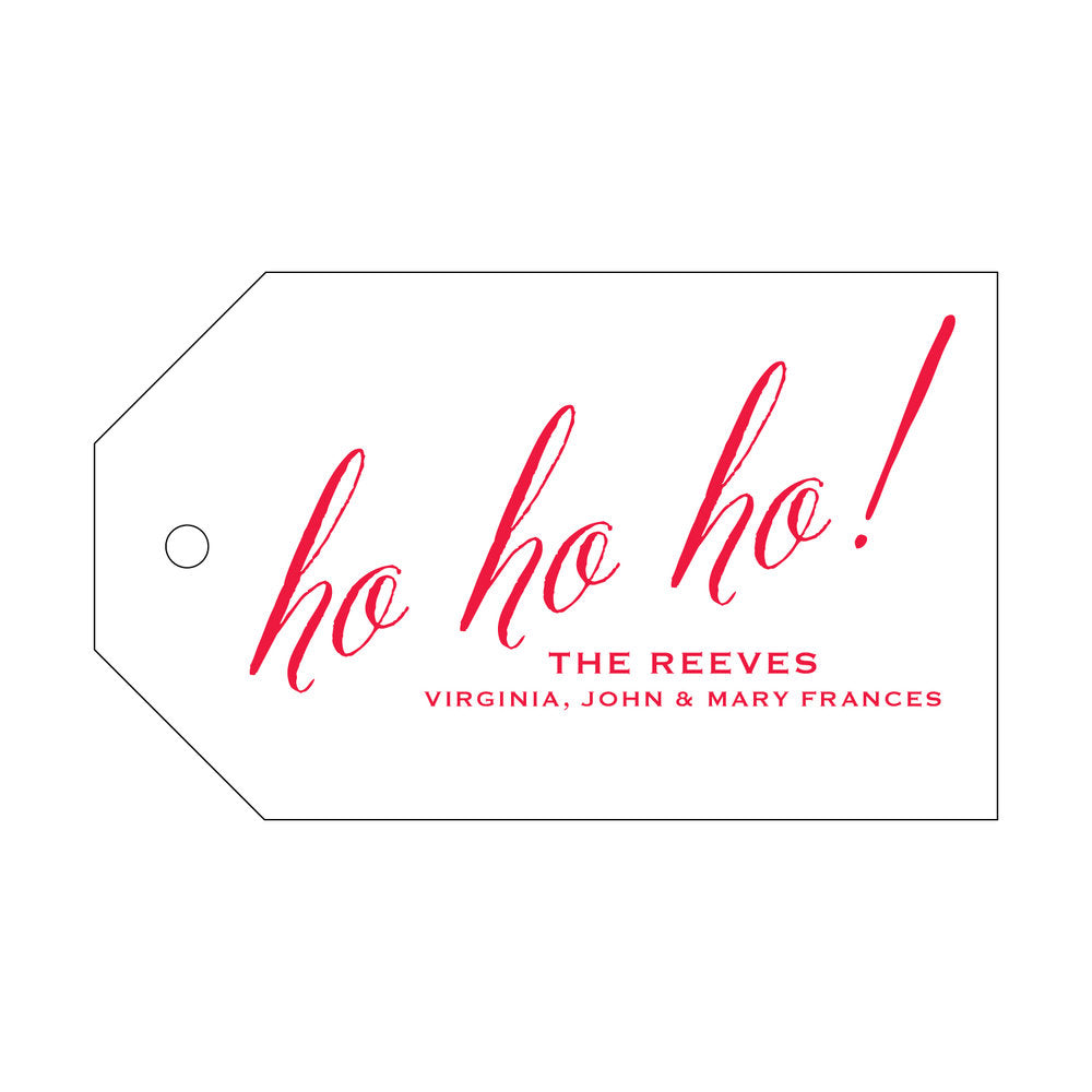 Ho Ho Ho Landscape Gift Tag T263