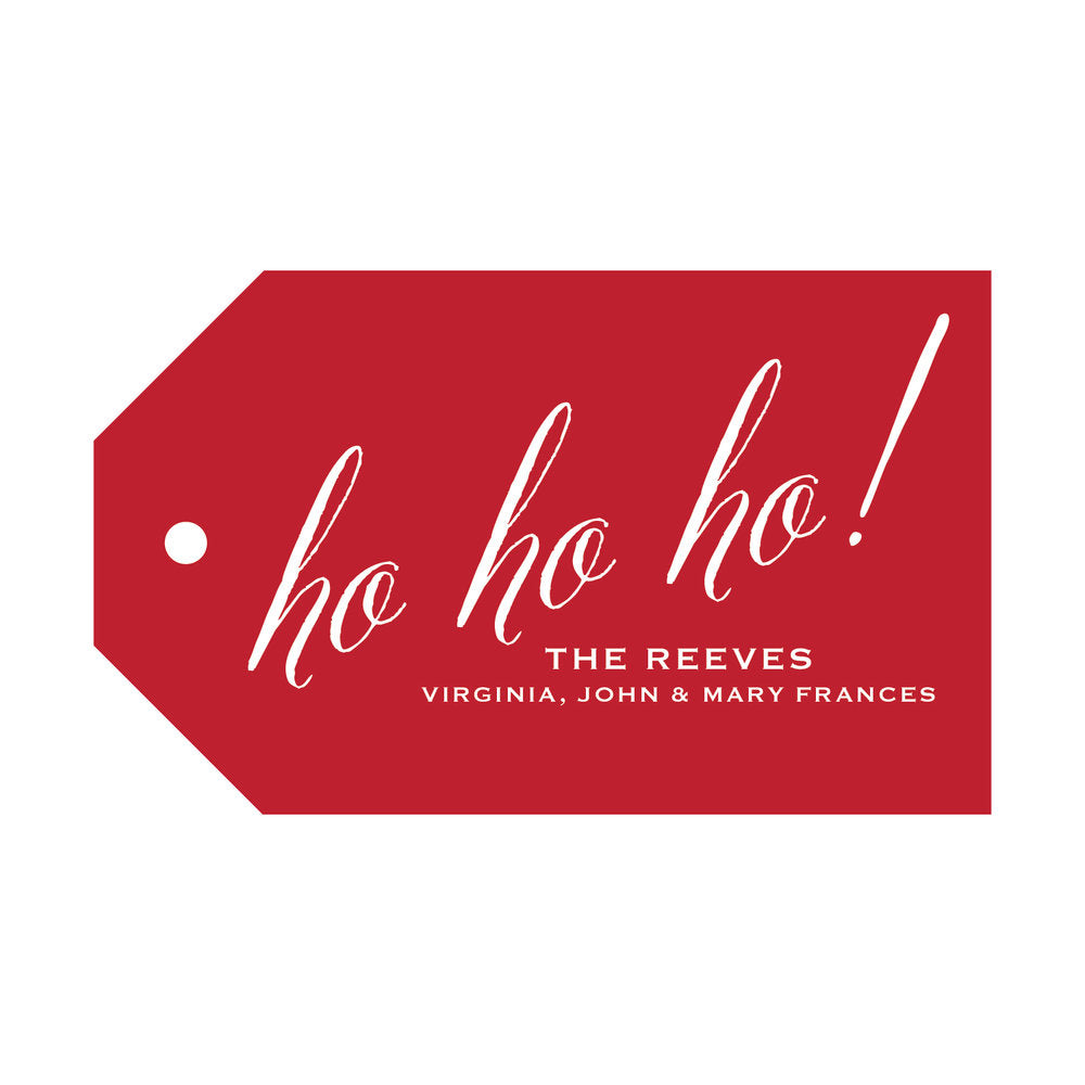 Ho Ho Ho Landscape Gift Tag T263