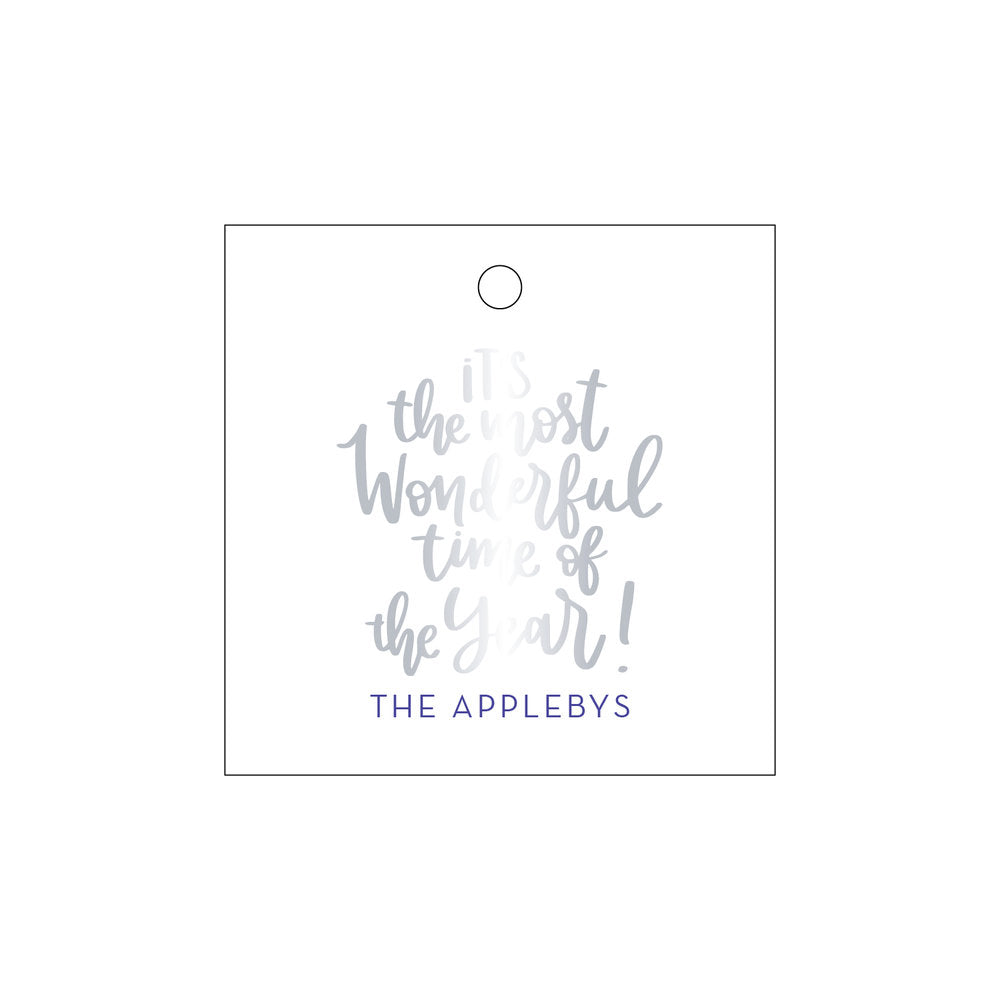 It's The Most Wonderful Time Of The Year Gift Tag T283