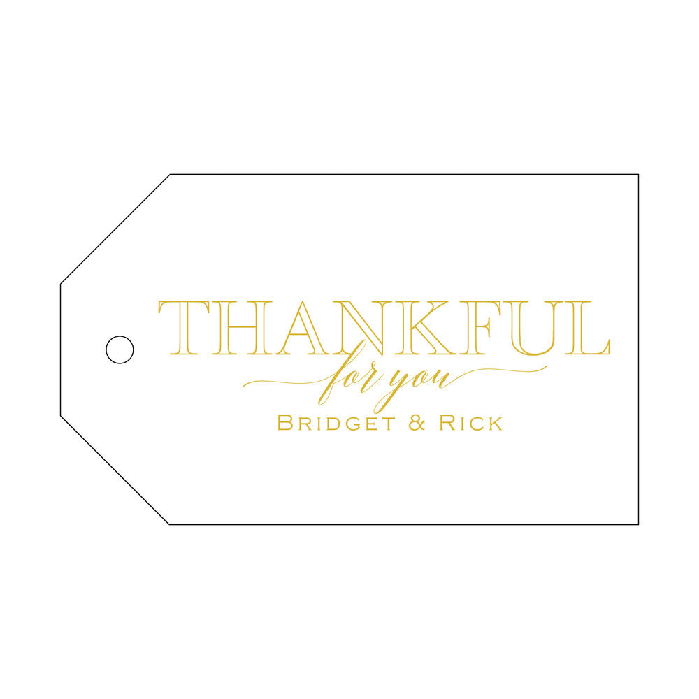 Thankful For You Gift Tag T297