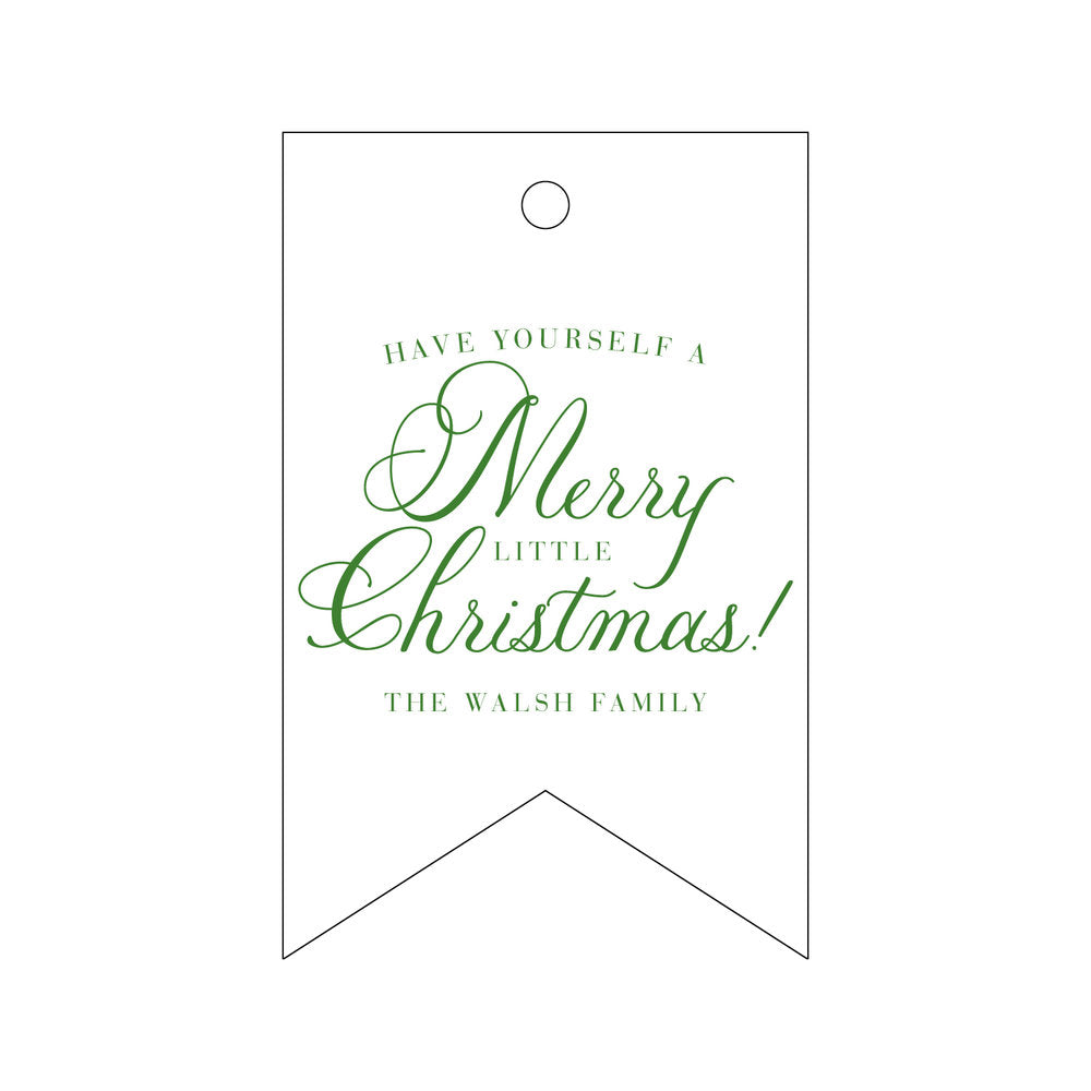 Merry Little Christmas Gift Tag T300