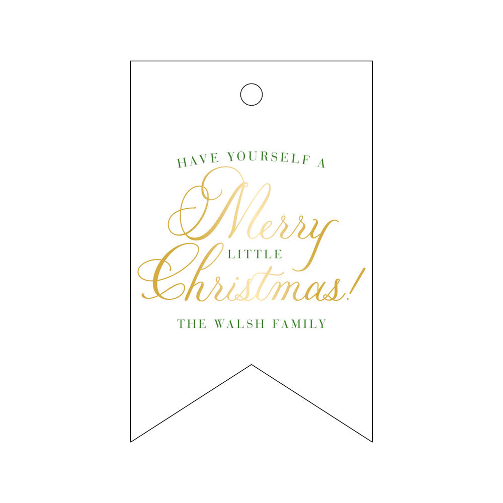 Merry Little Christmas Gift Tag T300