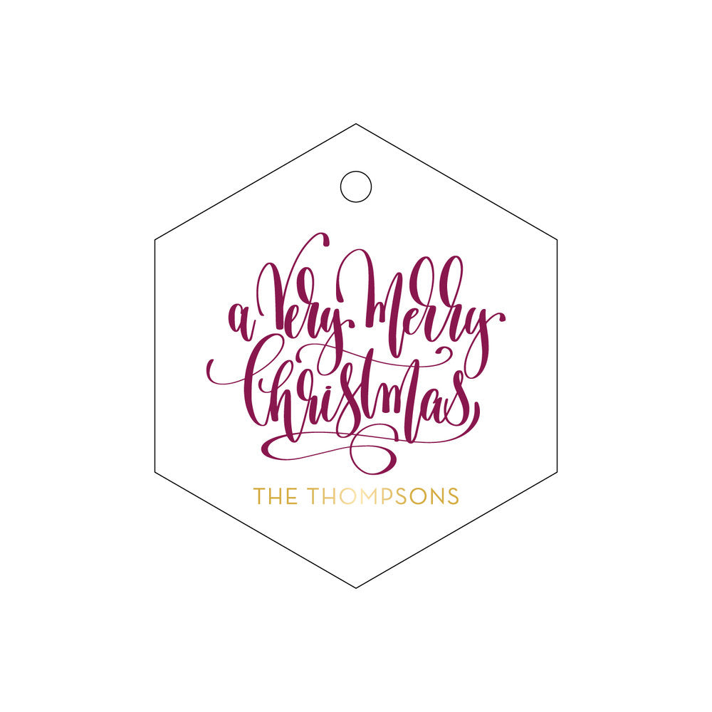 A Very Merry Christmas Gift Tag T315