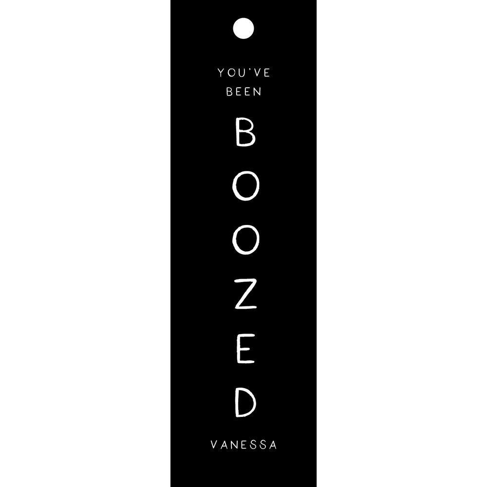 You've Been Boozed Halloween Skinny Gift Tag T329
