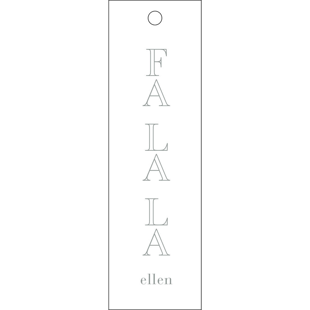 Fa La La Skinny Gift Tag T330