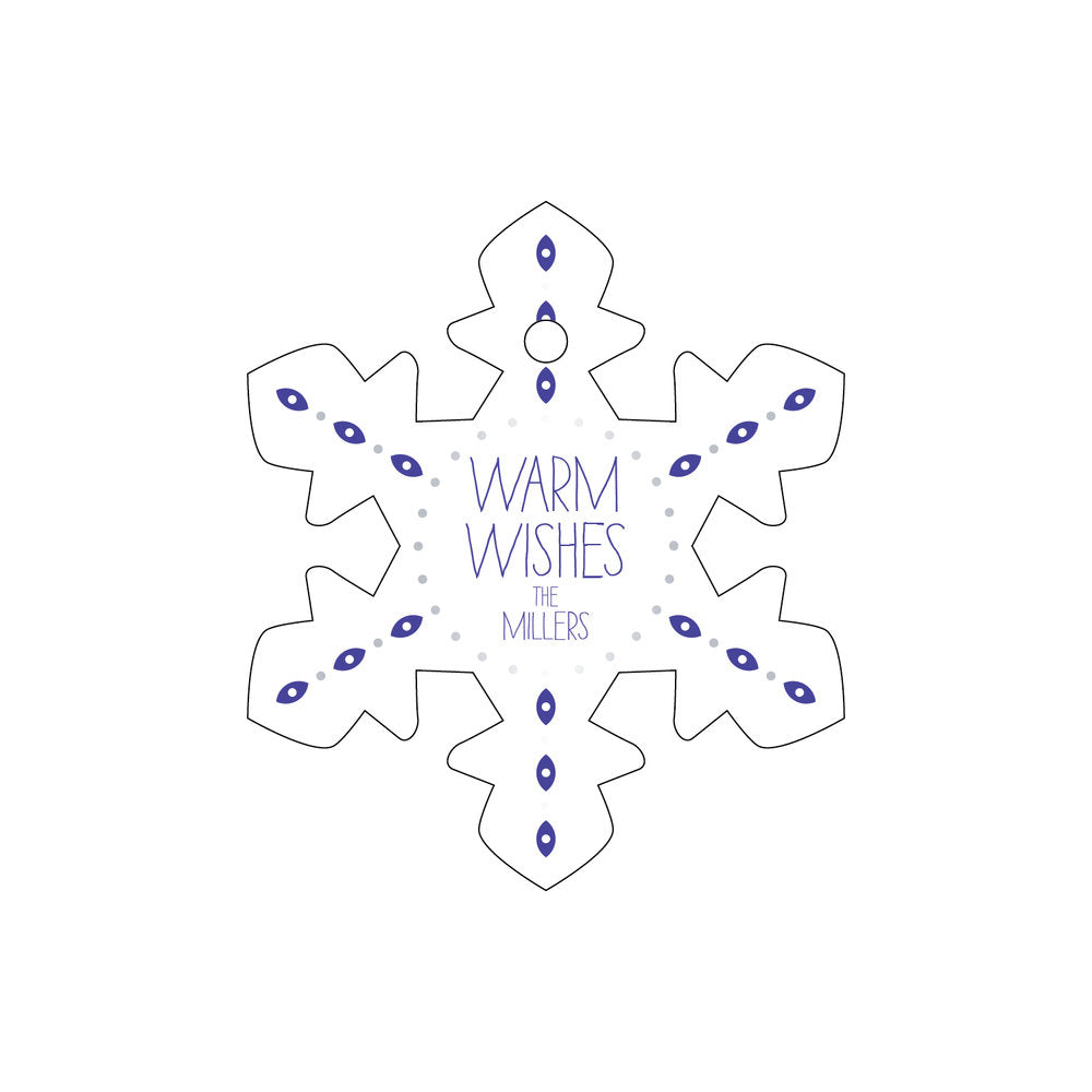Warm Wishes Snowflake Gift Tag T343