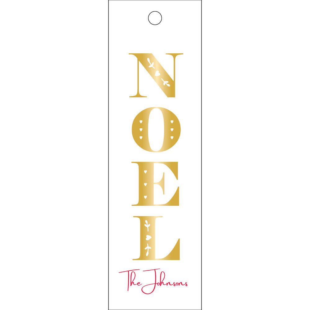 Noel Skinny Gift Tag T346