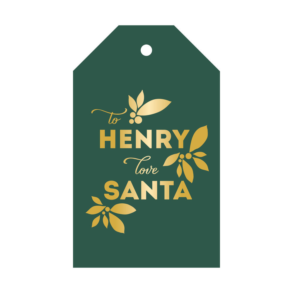 Love Santa Gift Tag T37