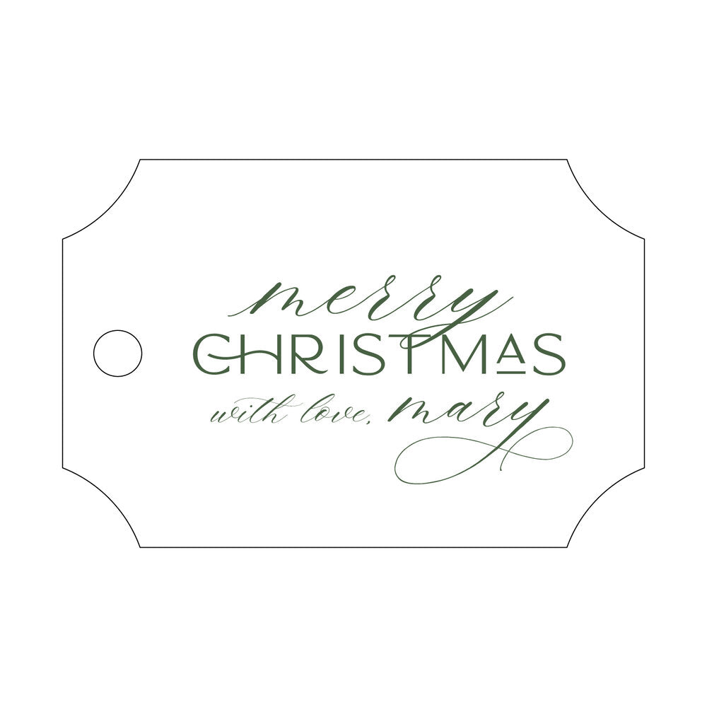 Merry Christmas with love Gift Tag TT403