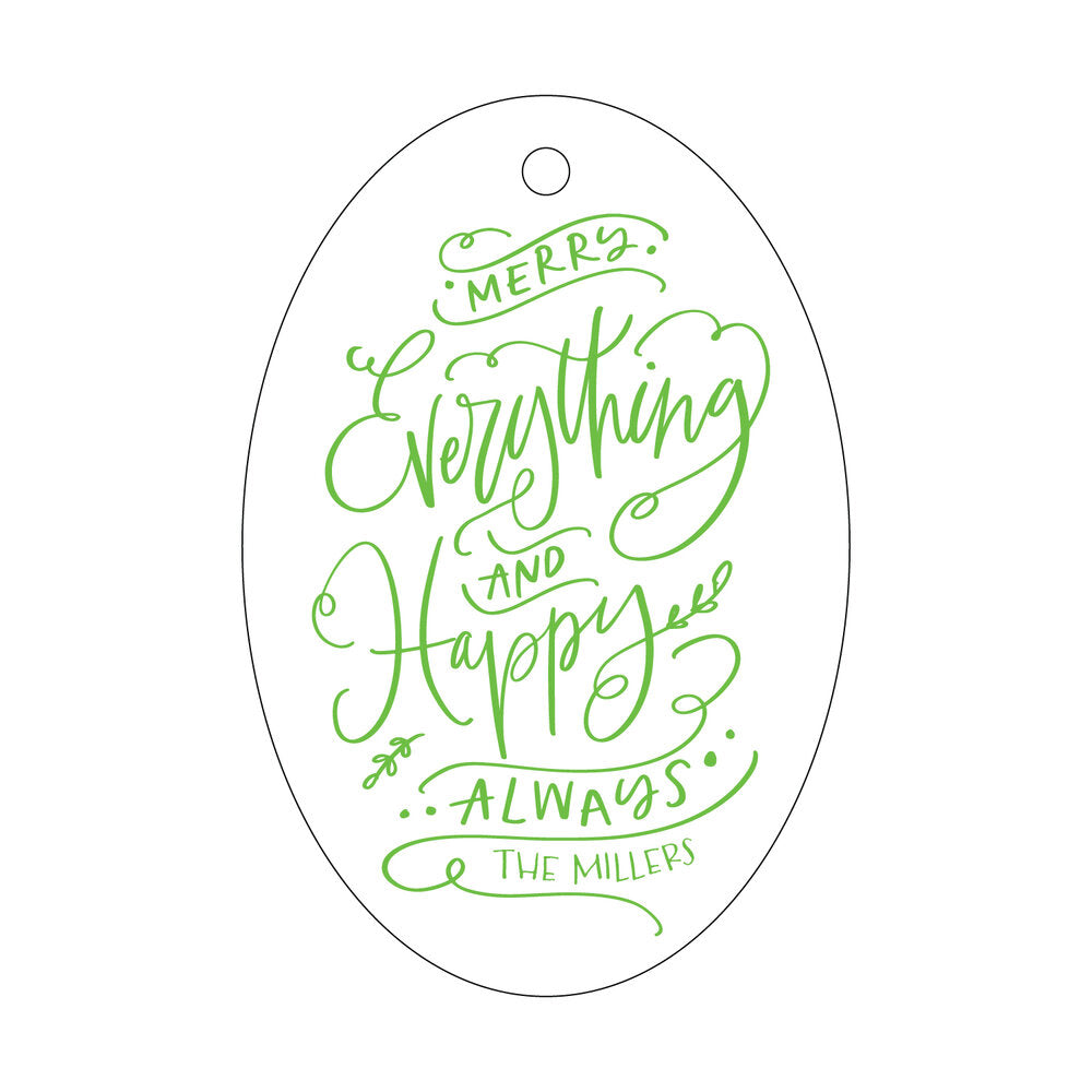 Merry Everything & Happy Always Gift Tag T409