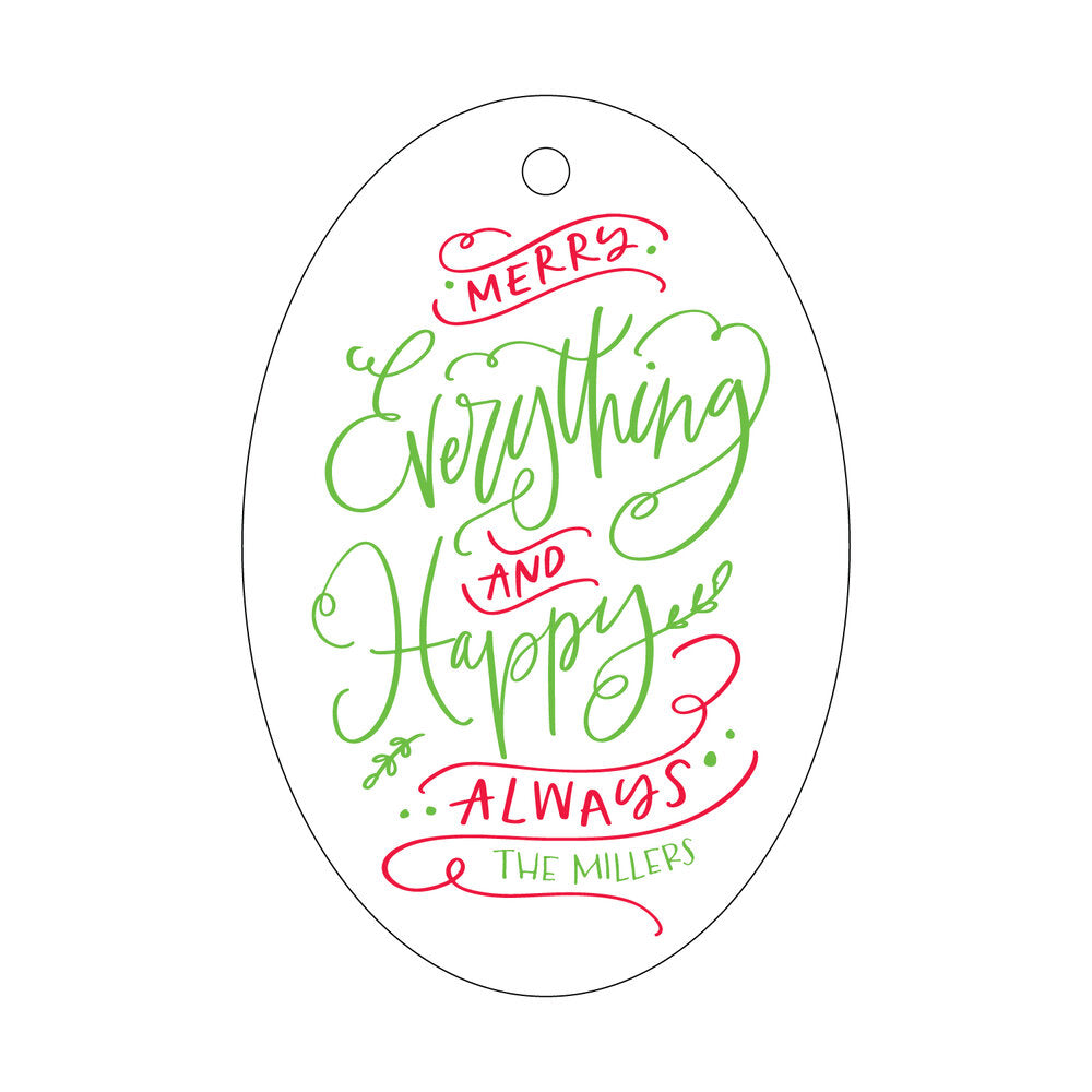 Merry Everything & Happy Always Gift Tag T409