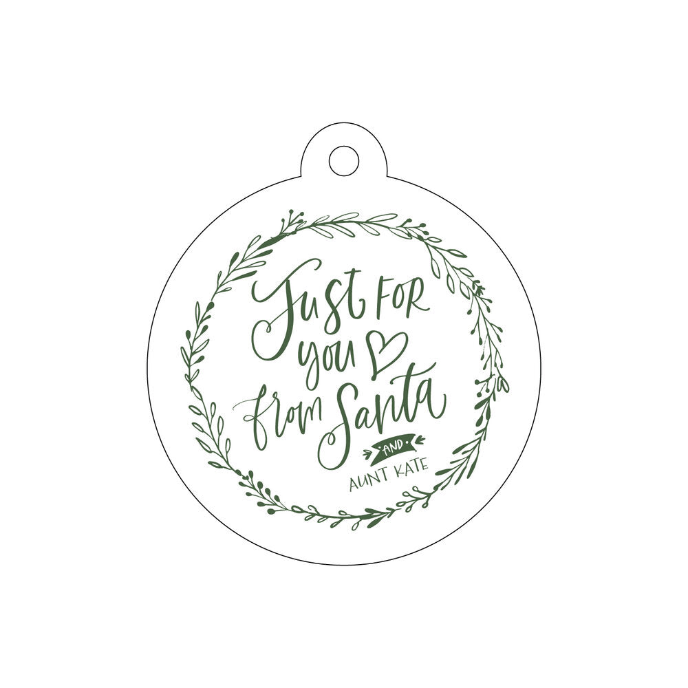 Just For You Circle Gift Tag T413