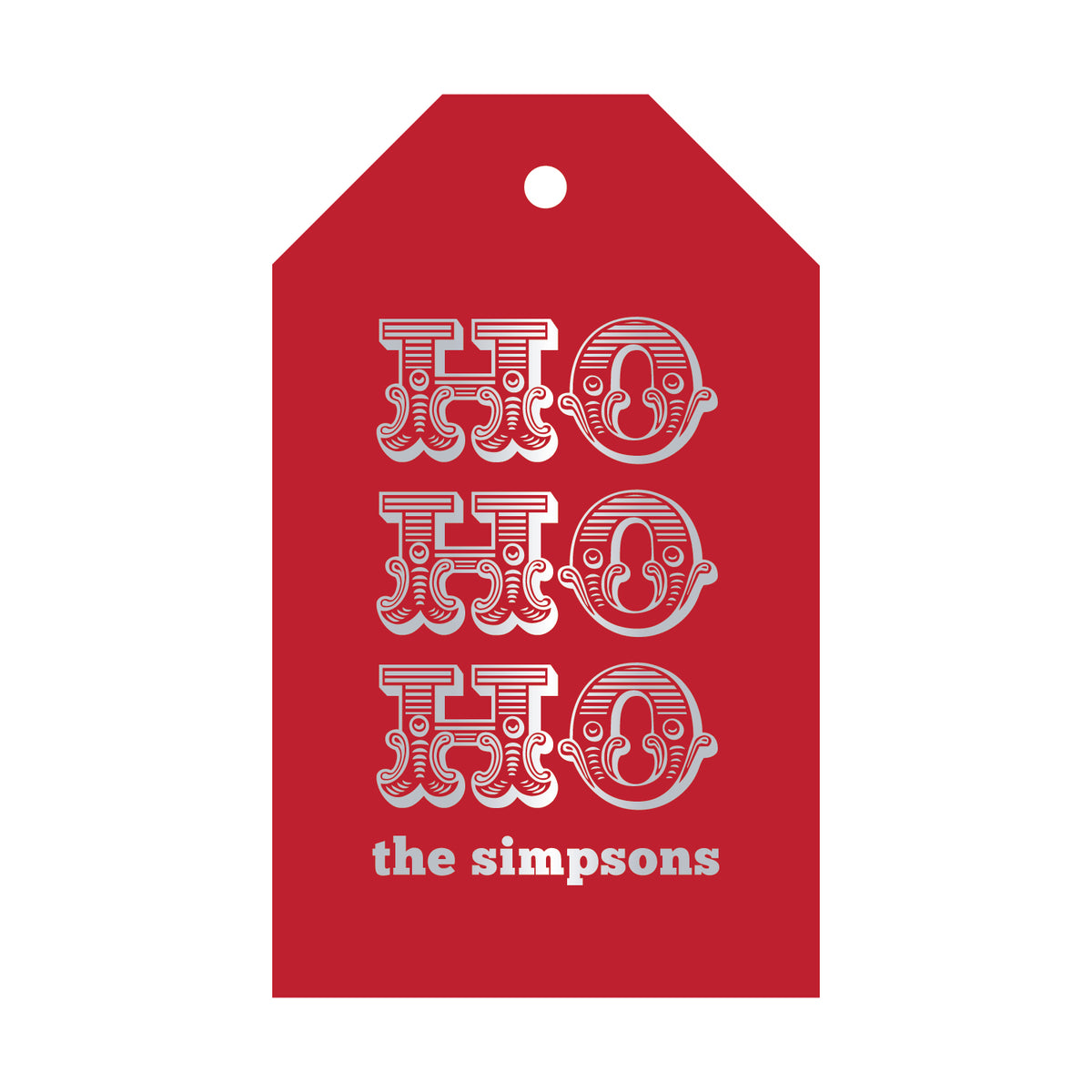 Ho Ho Ho Western Gift Tag T65