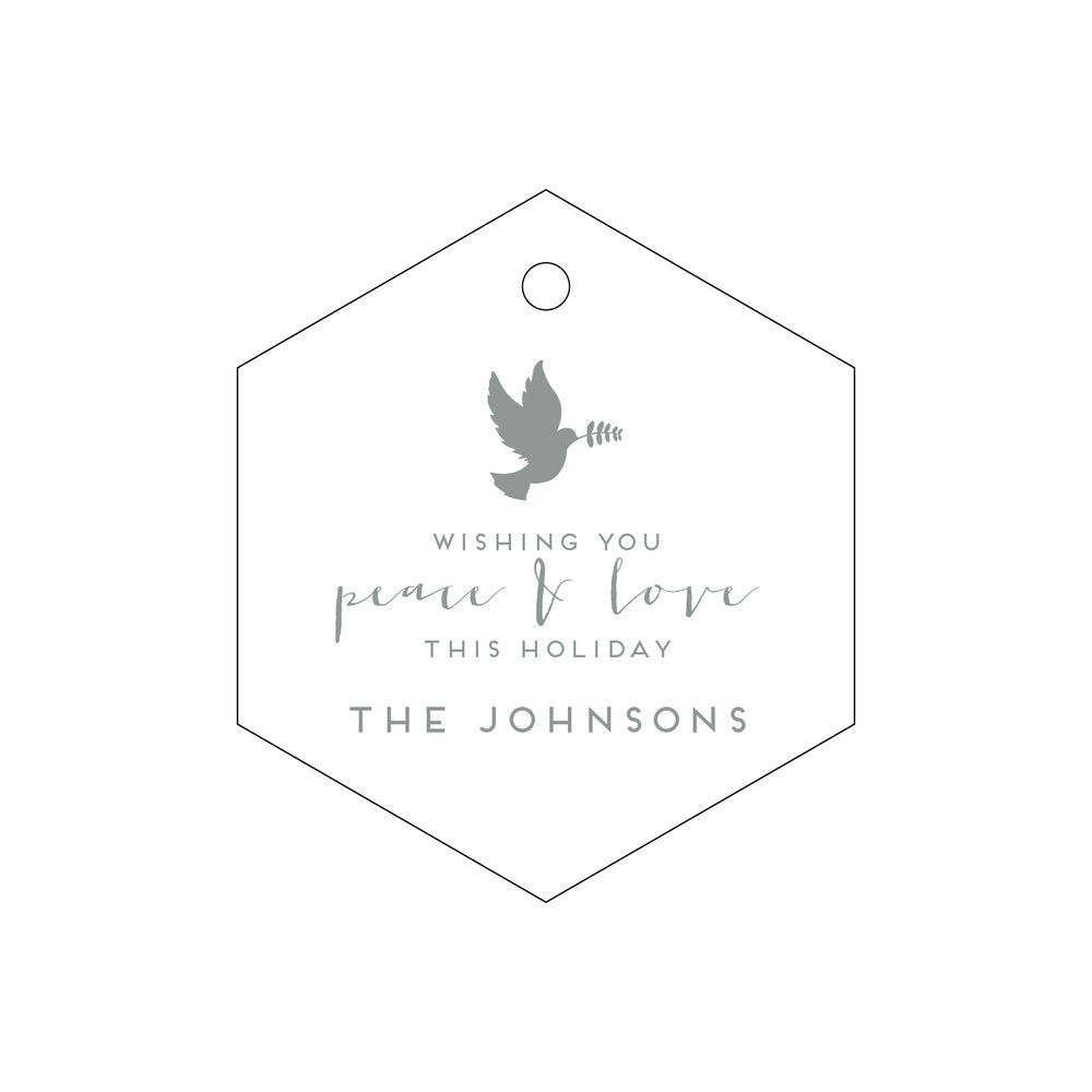 Wishing You Peace and Love Gift Tag T94