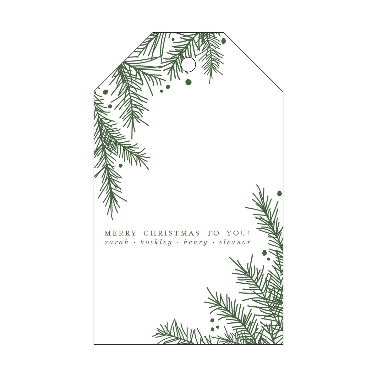We Wish You a Merry Christmas Gift Tag T99