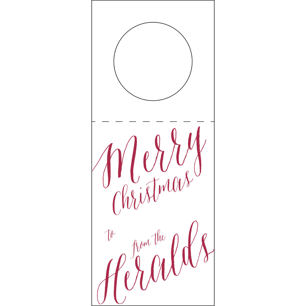 Merry Christmas Wine Tag WT115