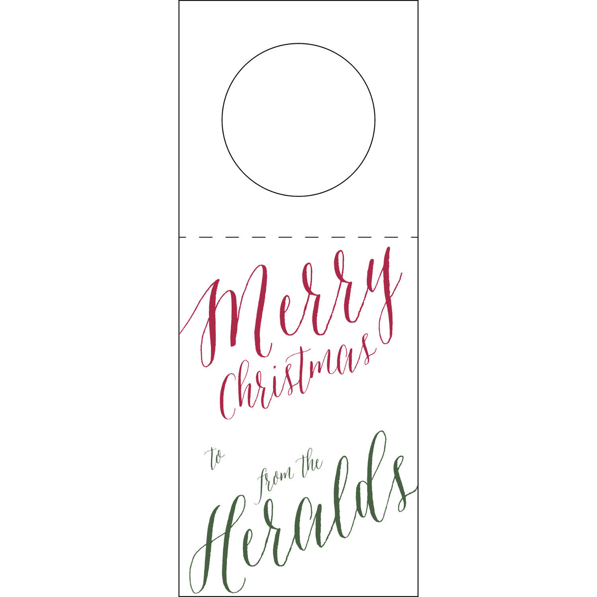 Merry Christmas Wine Tag WT115