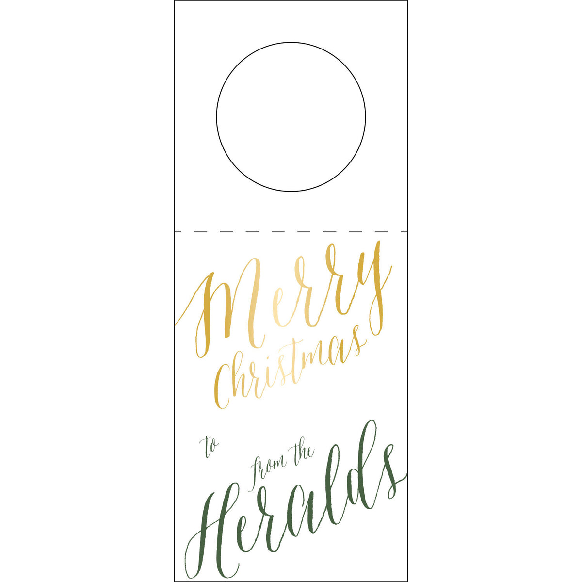 Merry Christmas Wine Tag WT115
