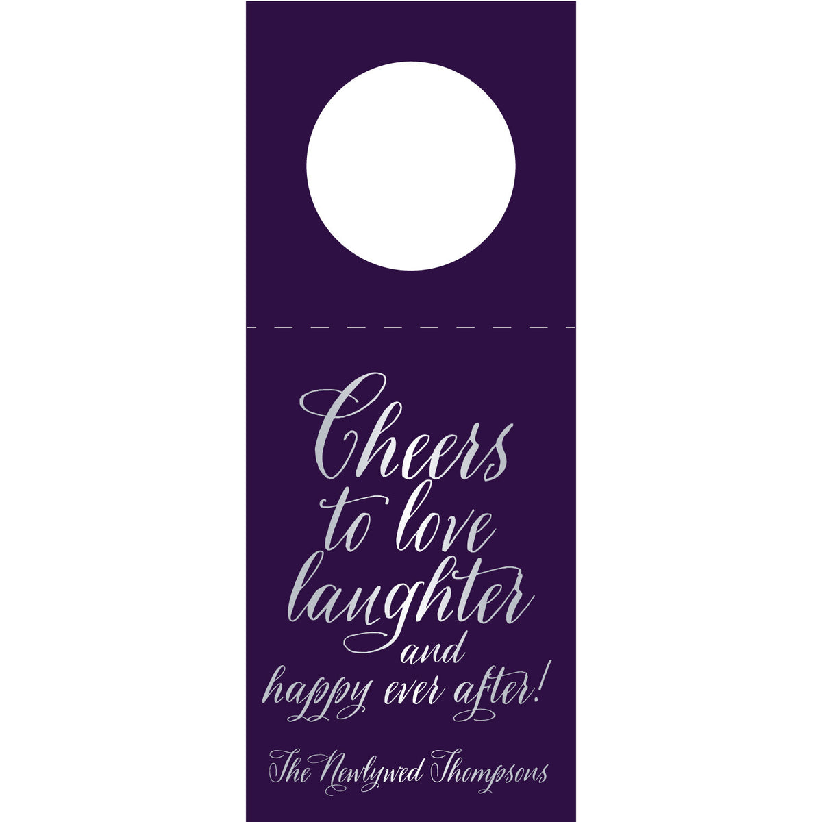 Cheers to the laughter and happy ever after Wine Tag WT378