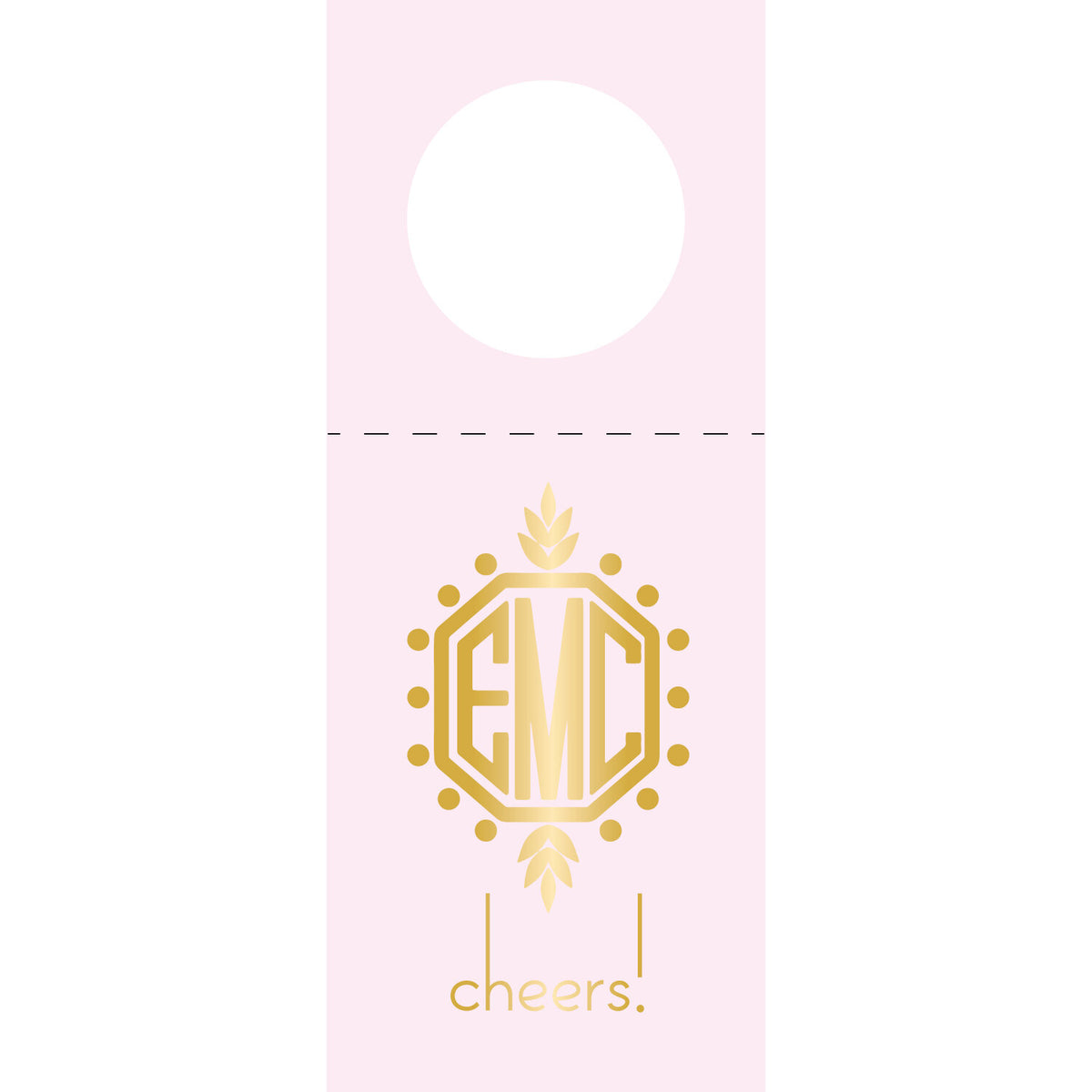 Monogram Wine Tag WT380